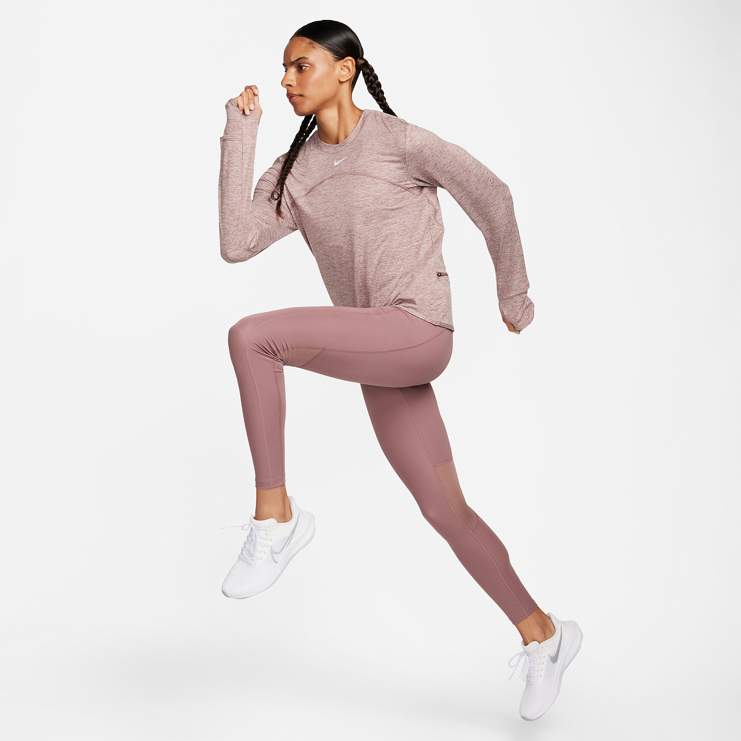 Nike Dri-FIT Fast Tights Smokey Mauve/Reflective Silver