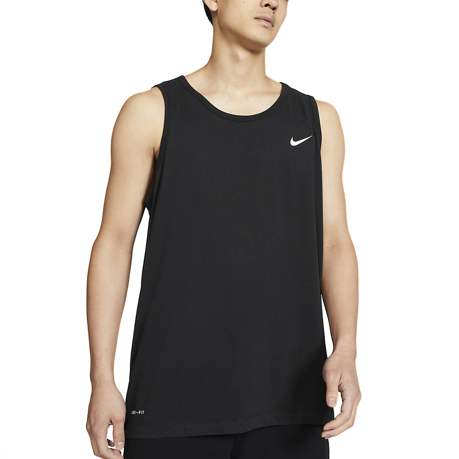 Nike Solid Dri-FIT Canotta Black/White