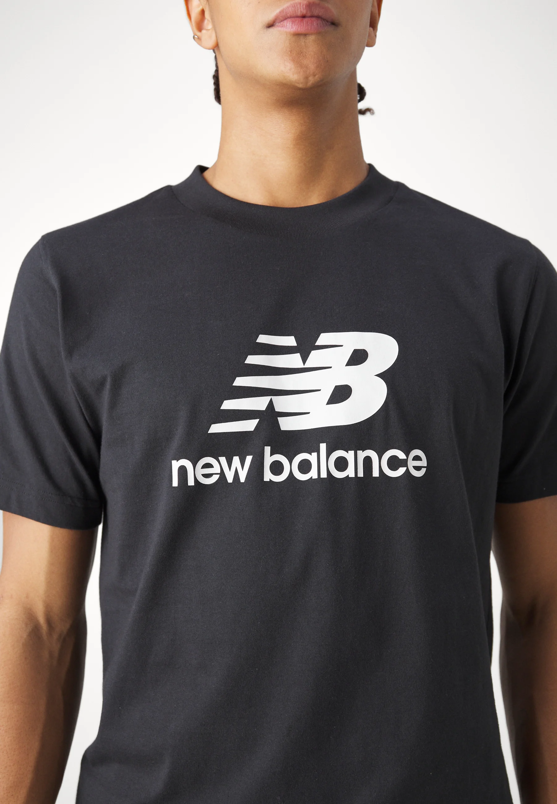 New Balance ESSENTIALS STACKED LOGO - T-shirt con stampa