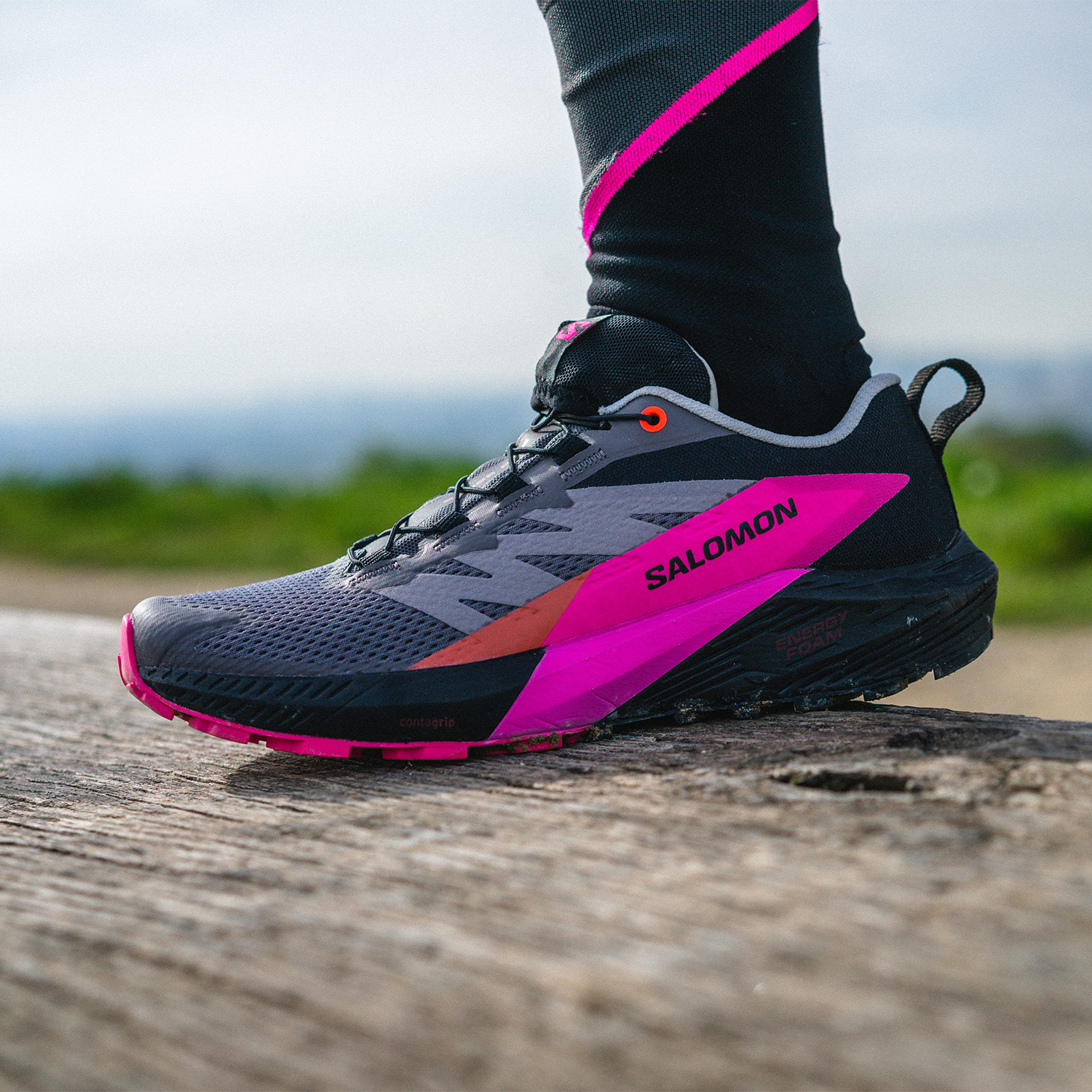 Salomon Sense Ride 5 Plum Kitten/Black/Pink Glo