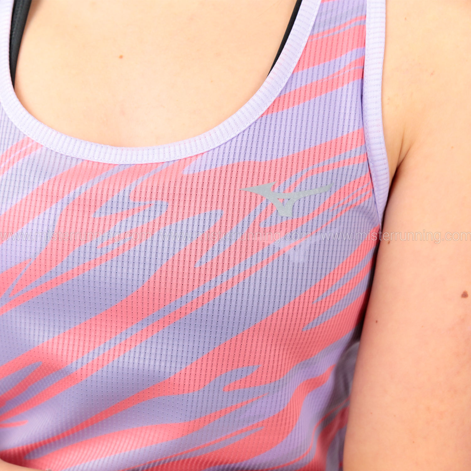 Mizuno Dryaeroflow Graphic Canotta Pastel Lilac