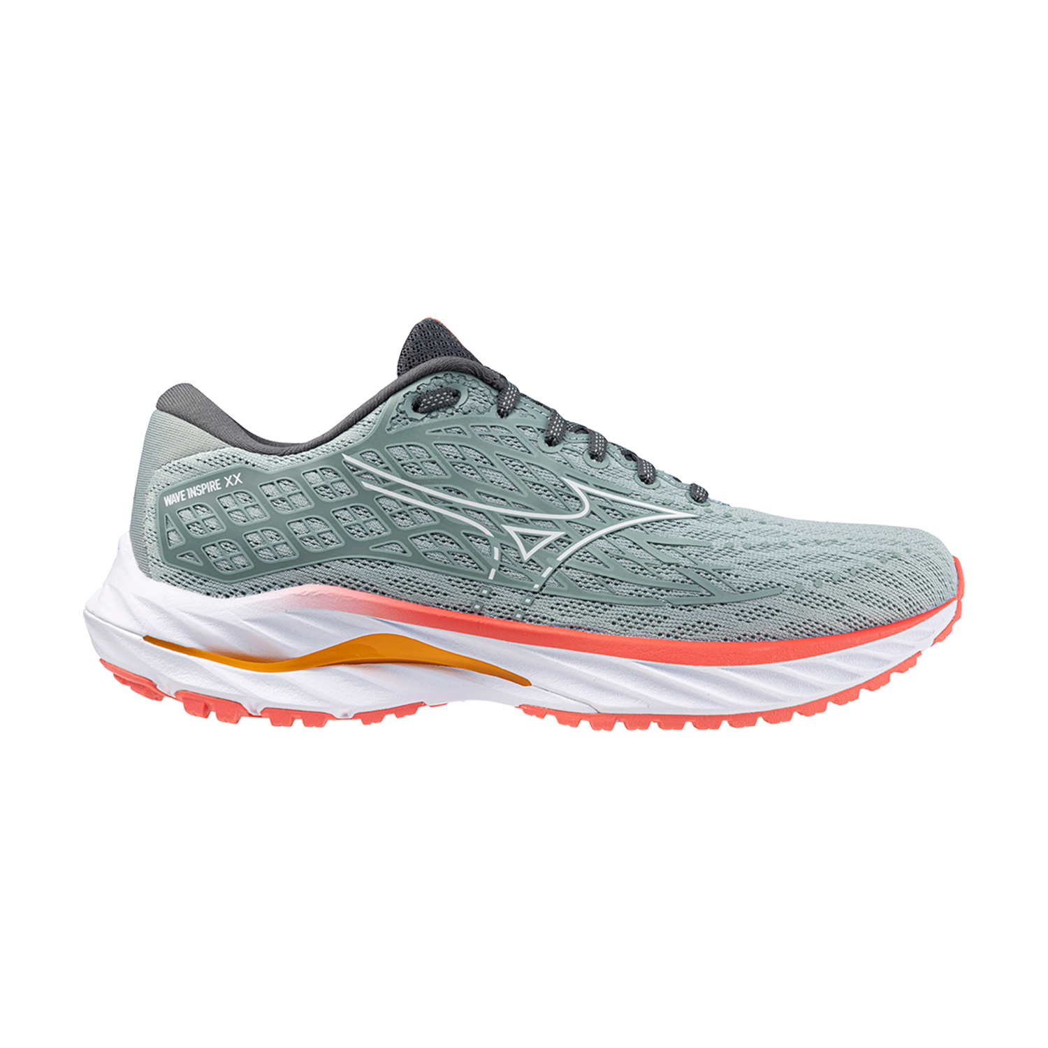Mizuno Wave Inspire 20 Gray Mist/White/Dubarry