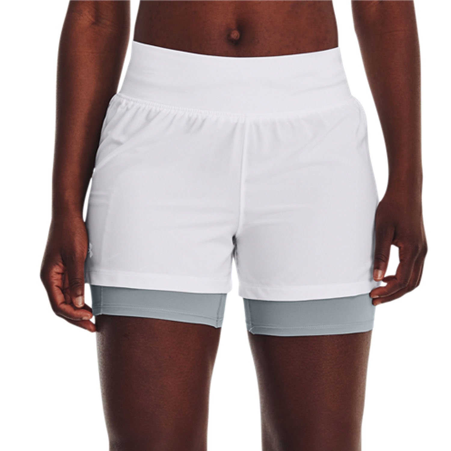 Under Armour Elite 2 in 1 3in Pantaloncini White/Reflective