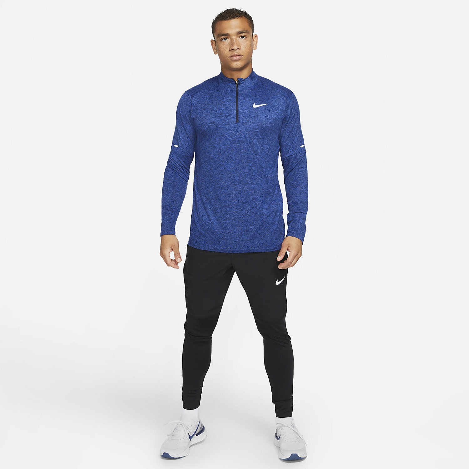 Nike Dri-FIT Element Logo Maglia Obsidian/Game Royal/Reflective Silver