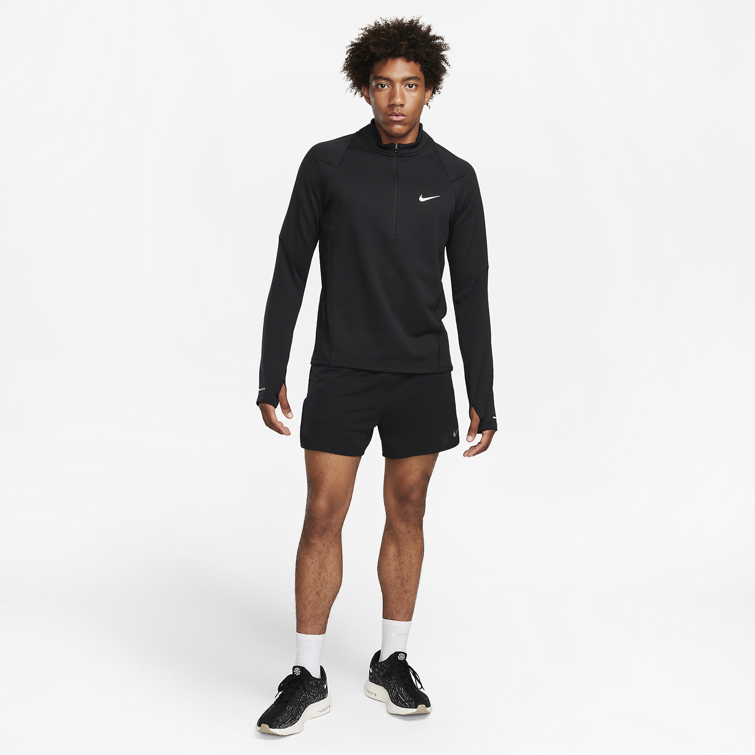 Nike Therma-FIT Element Maglia Black/Reflective Silver