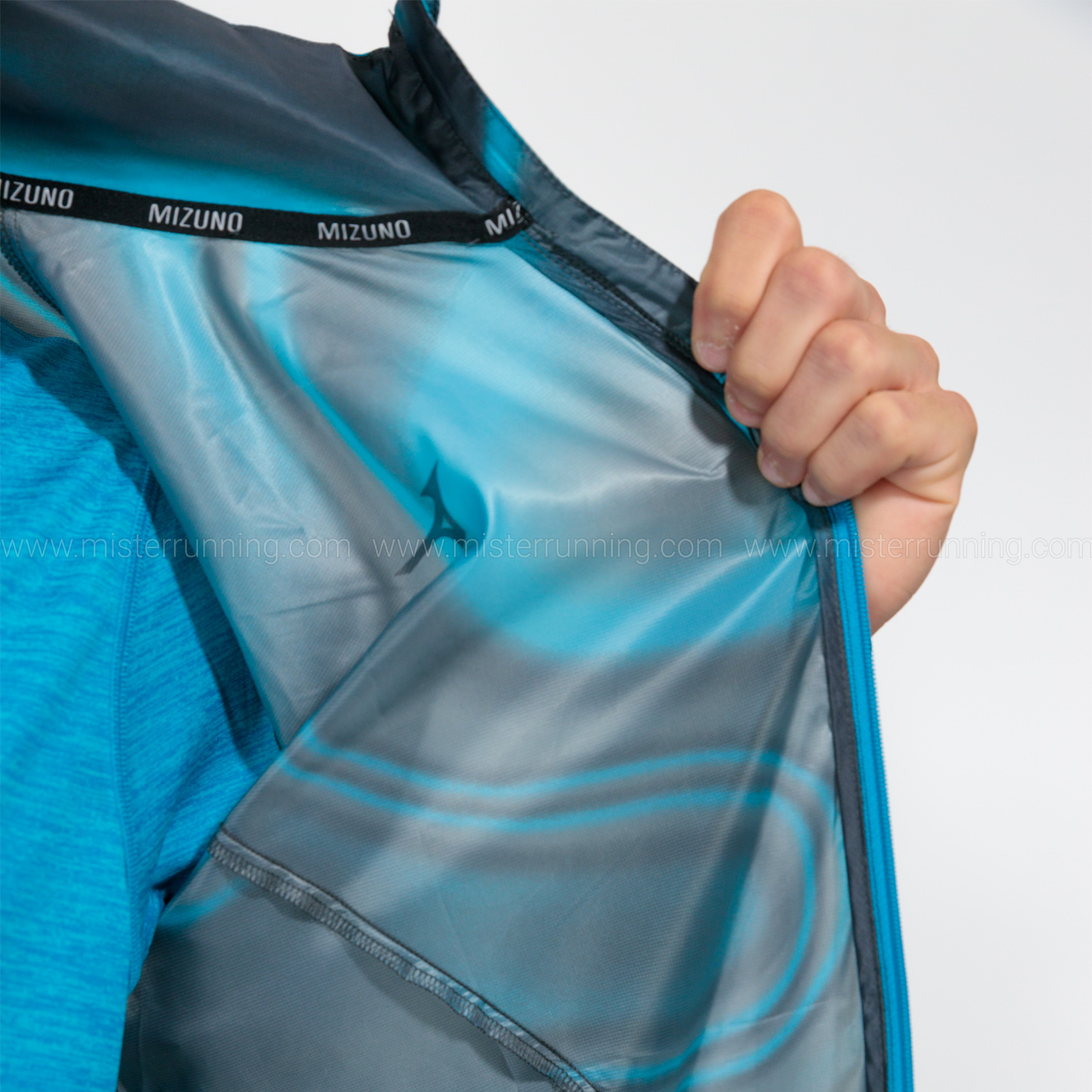 Mizuno Premium Aero Giacca Hawaiian Ocean/Black