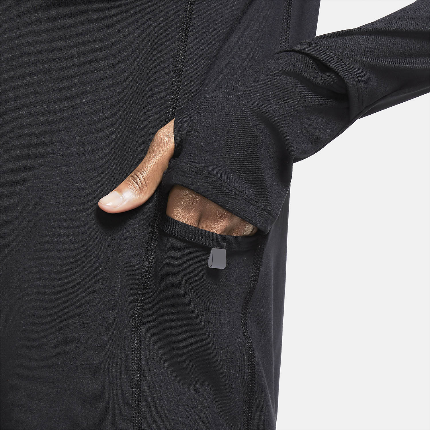 Nike Element Crew Maglia Black/Reflective Silver