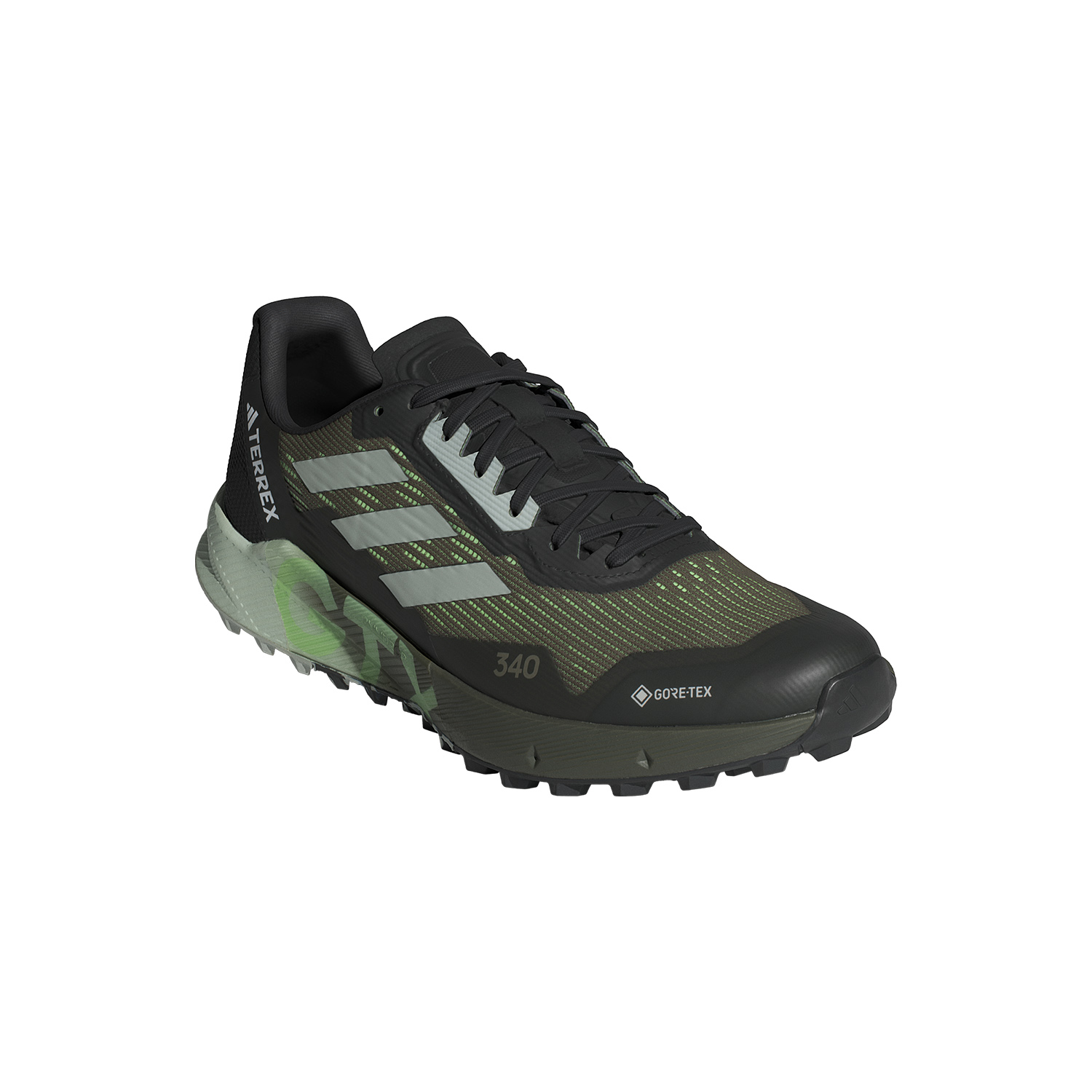 adidas Terrex Agravic Flow 2 GTX Olive Strata/Wonder Silver/Green Spark