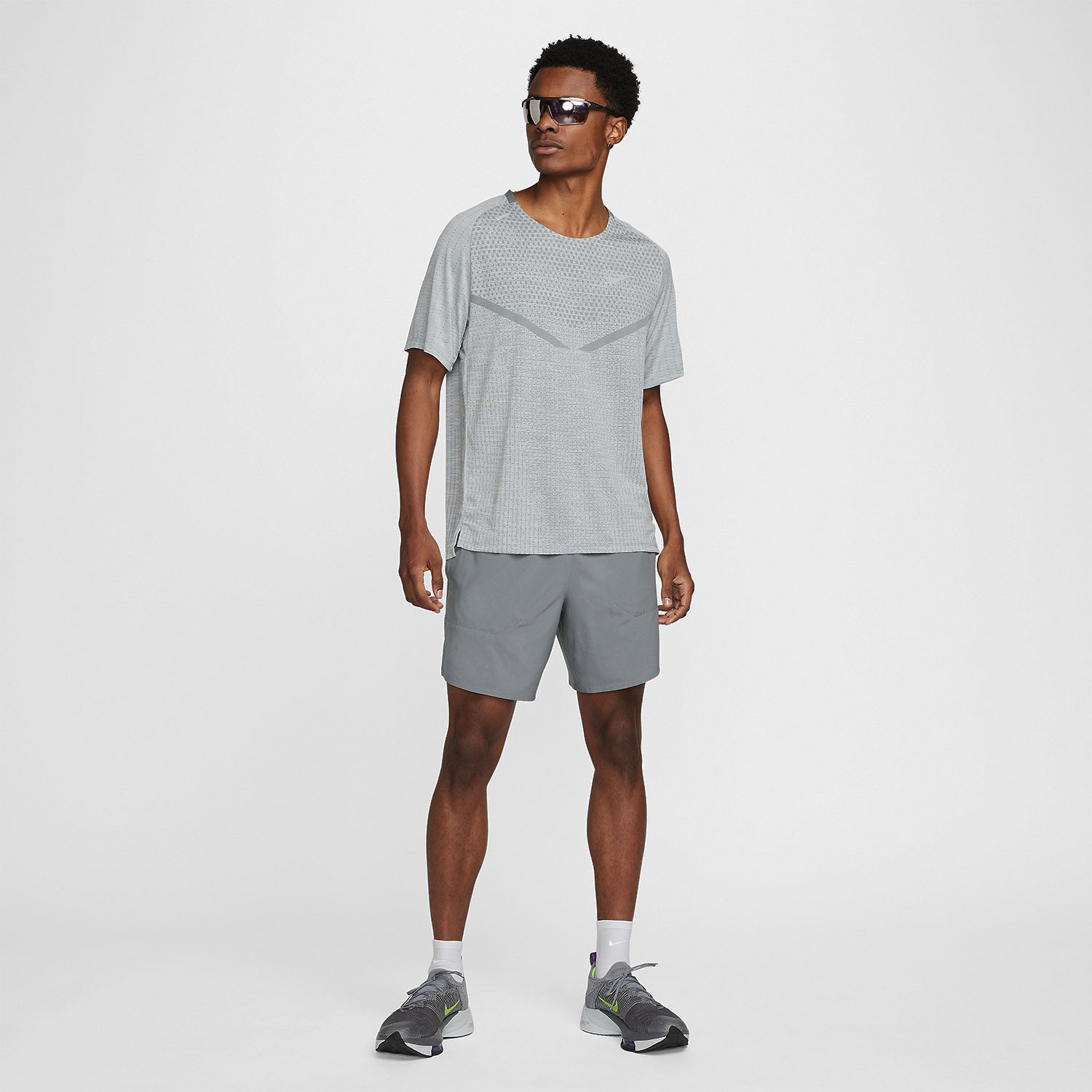 Nike Dri-FIT ADV Techknit Ultra Maglietta Smoke Grey/Grey Fog/Reflective Silver