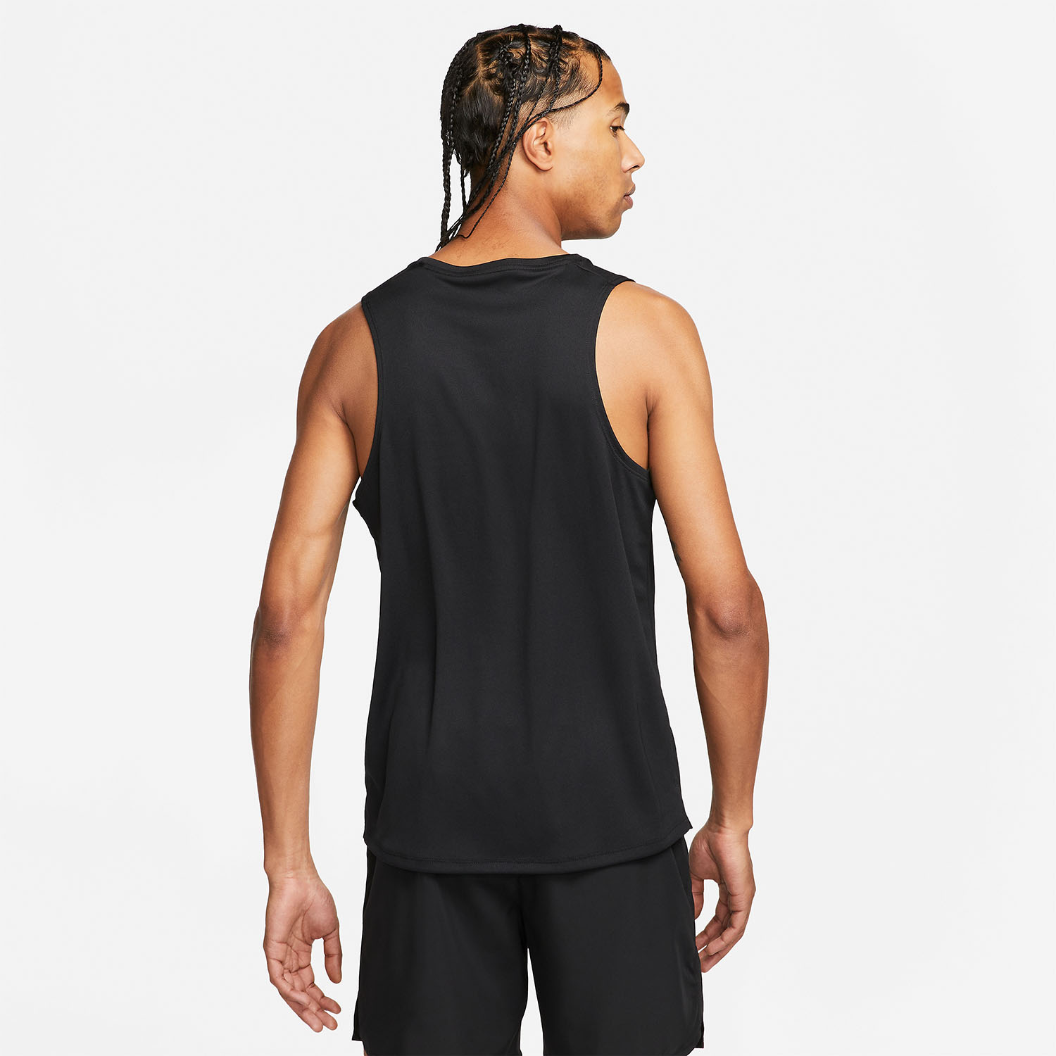 Nike Dri-FIT Miler Run Canotta Black/Reflective Silver
