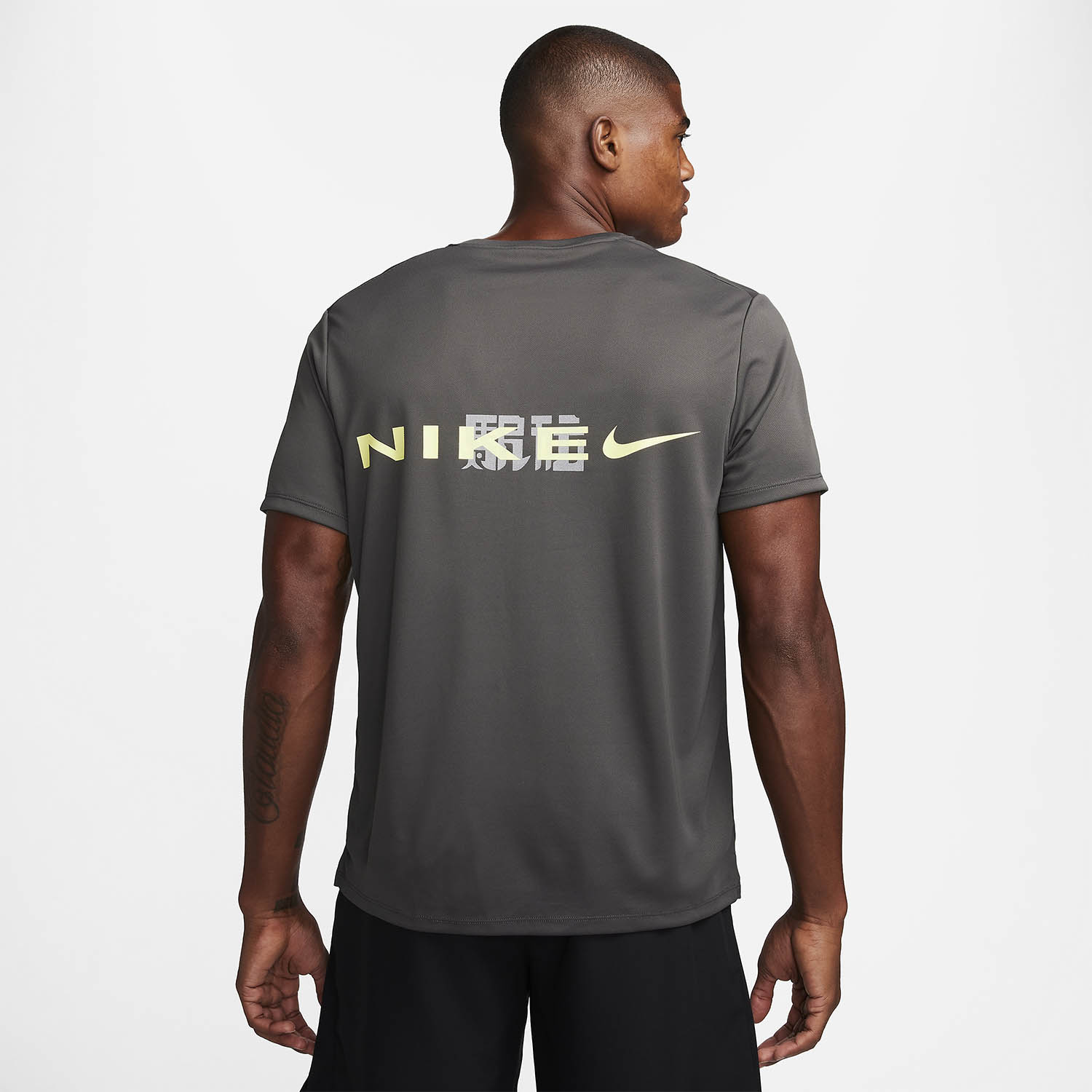 Nike Dri-FIT UV Miler Ekiden Maglietta Medium Ash/Luminous Green/Light Bone