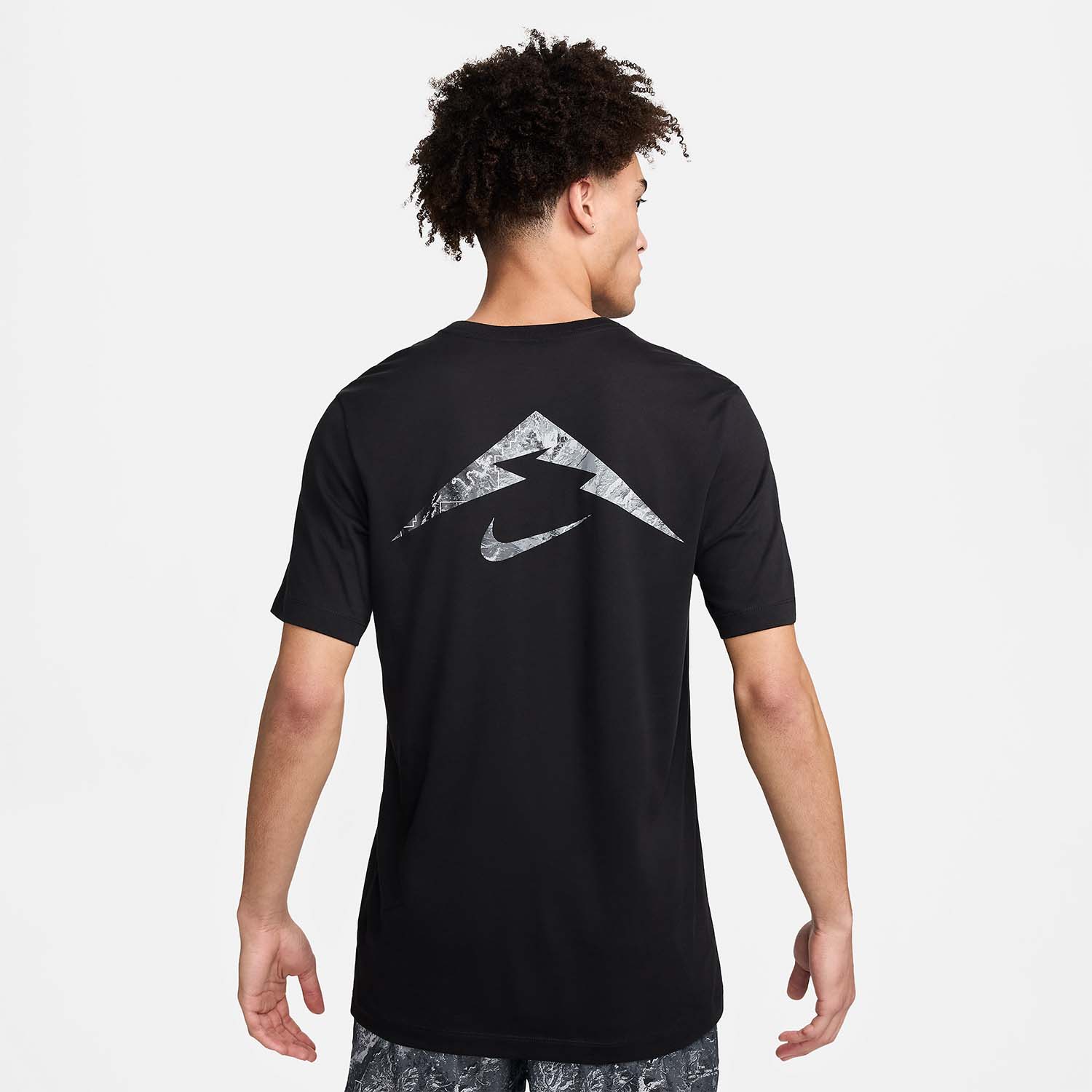 Nike Dri-FIT Trail Logo Maglietta Black