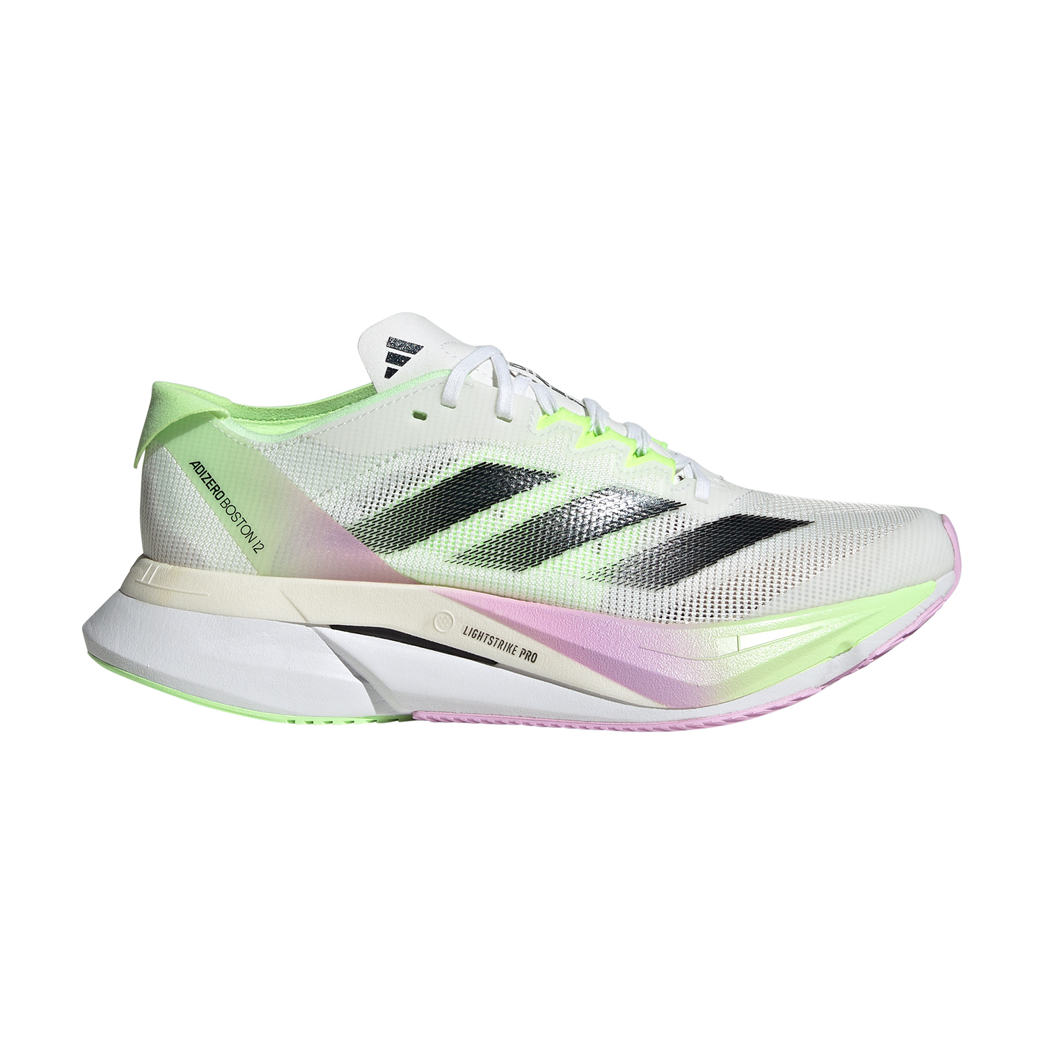 adidas adizero Boston 12 Cloud White/Core Black/Green Spark