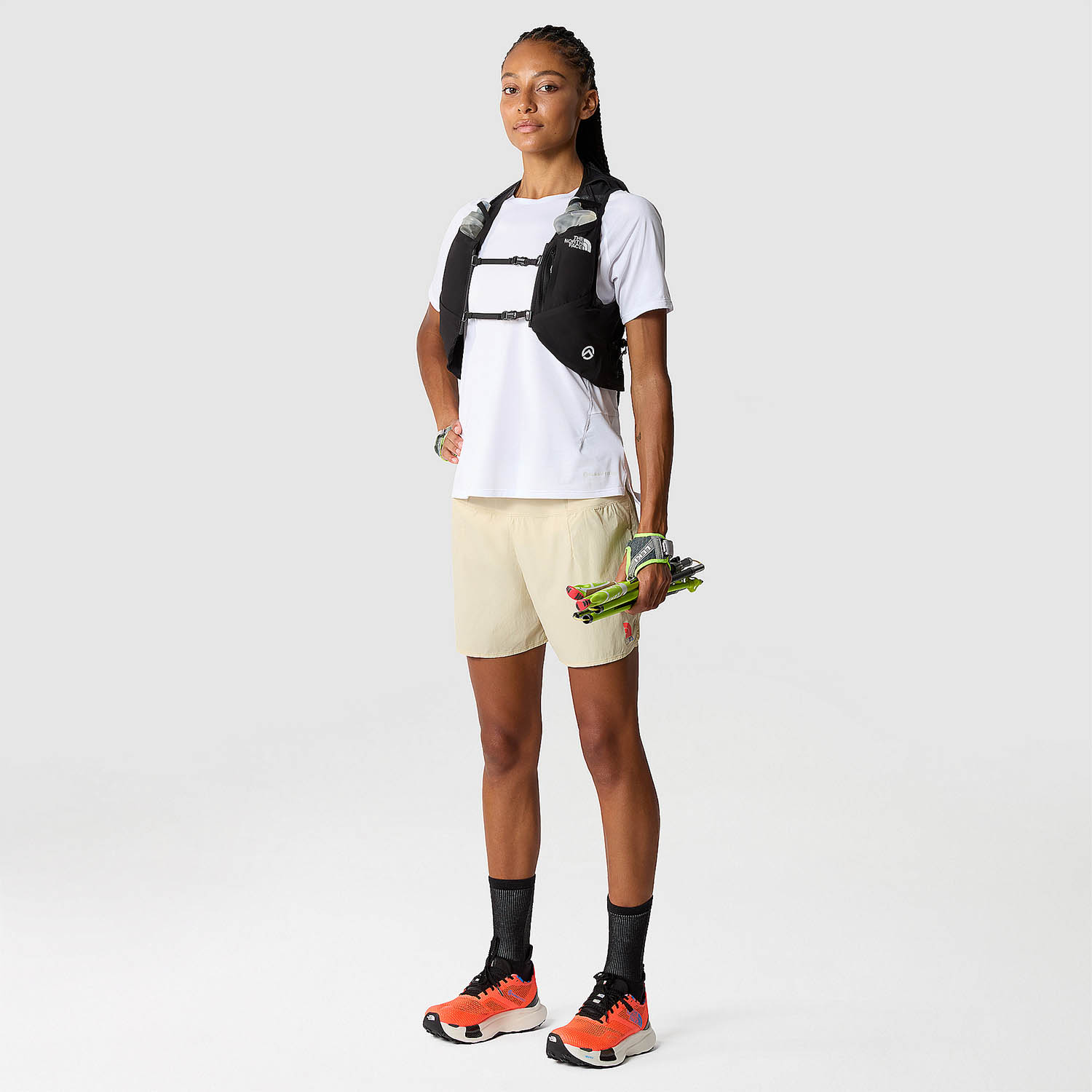 The North Face Summit High Maglietta TNF White/Optical Blue