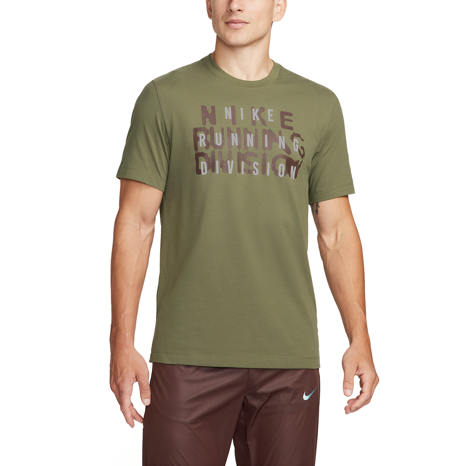 Nike Run Division Maglietta Medium Olive