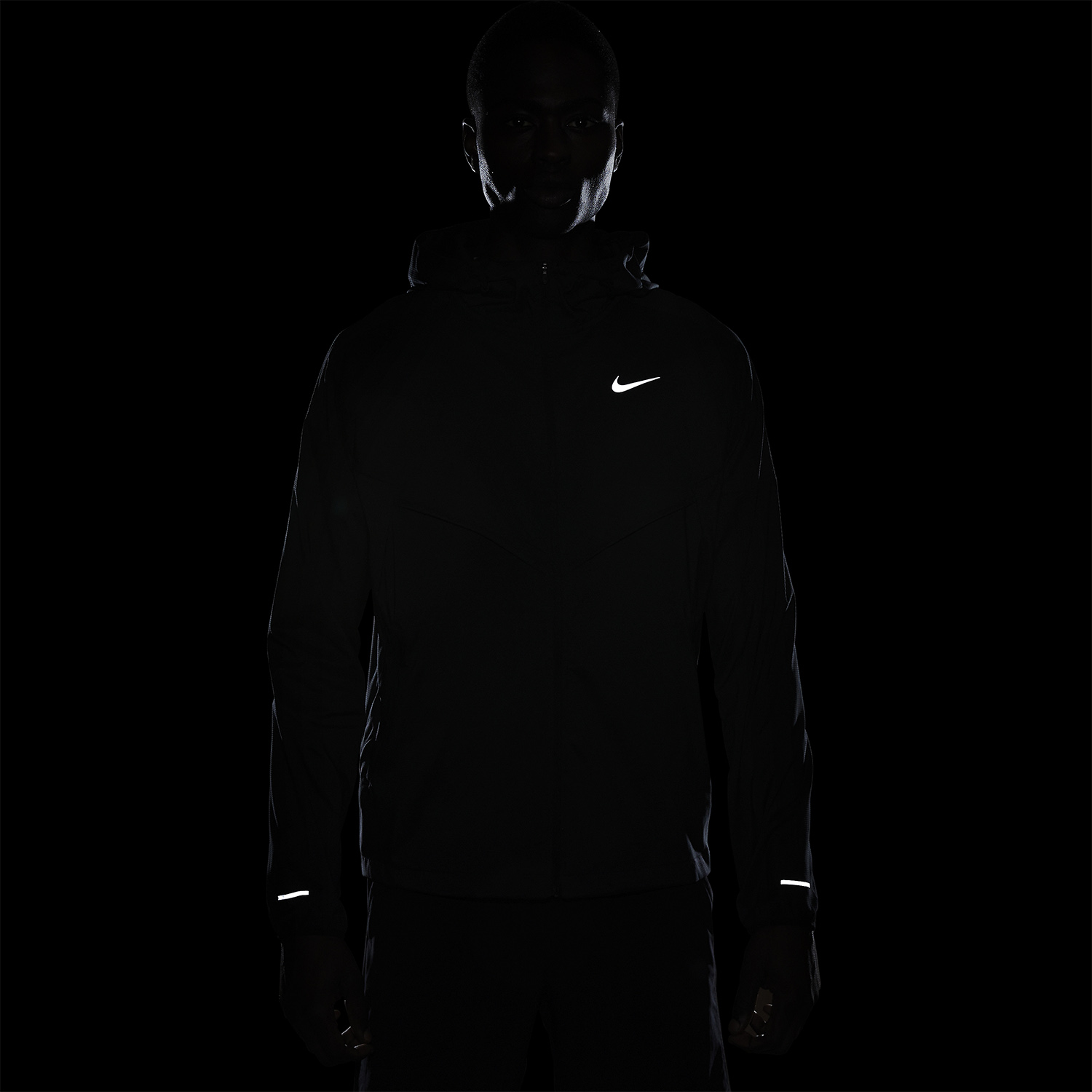 Nike Light Windrunner Giacca Black/Reflective Silver