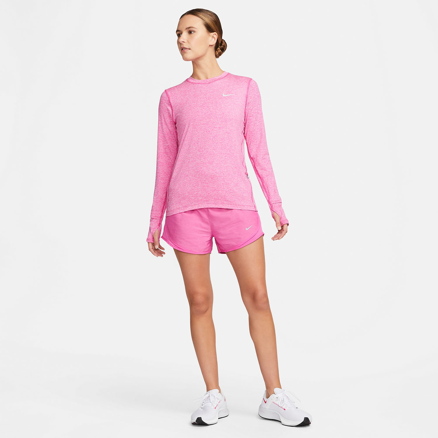 Nike Element Crew Maglia Active Fuchsia/Reflective Silver