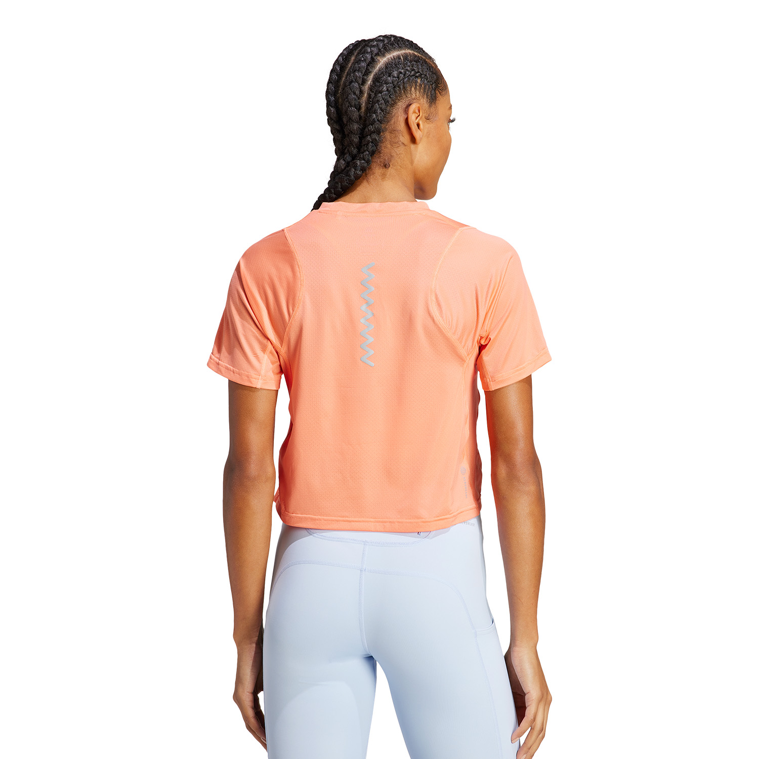 adidas Fast Crop Top Coral Fusion