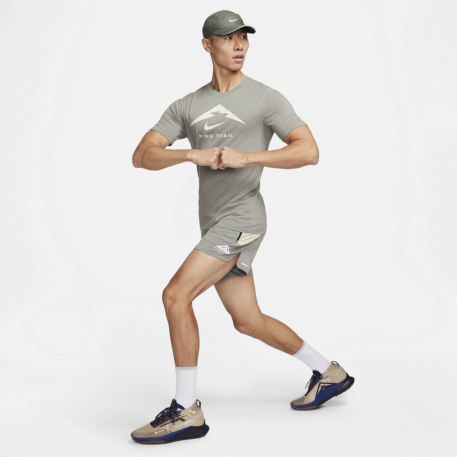 Nike Dri-FIT Trail Logo Maglietta Dark Stucco