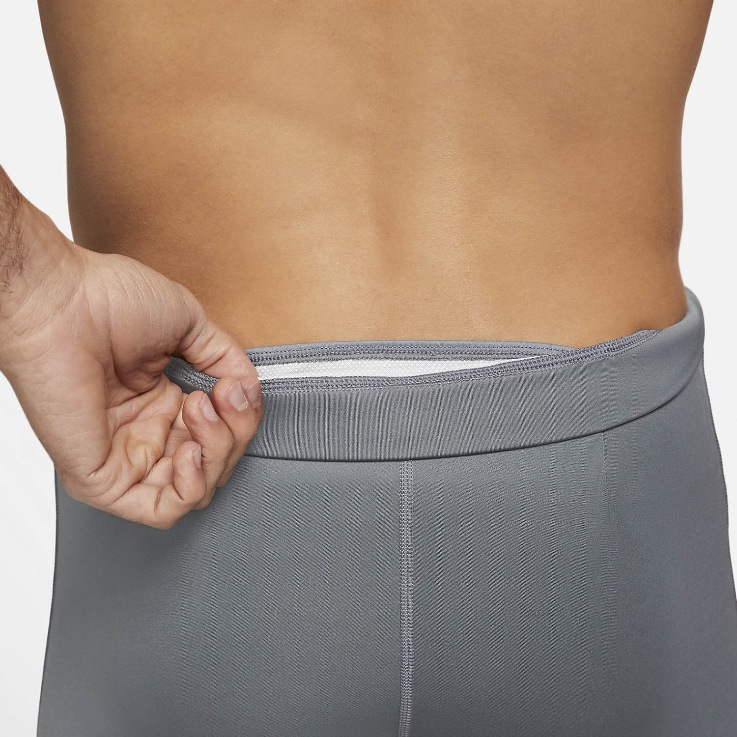 Nike Dri-FIT Essential Calzamaglia Smoke Grey/Reflective Silver