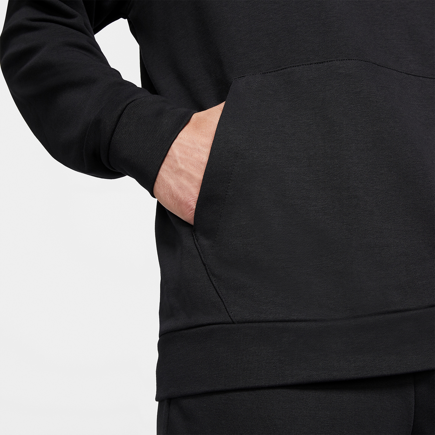 Nike Dri-FIT Swoosh Felpa Black/White