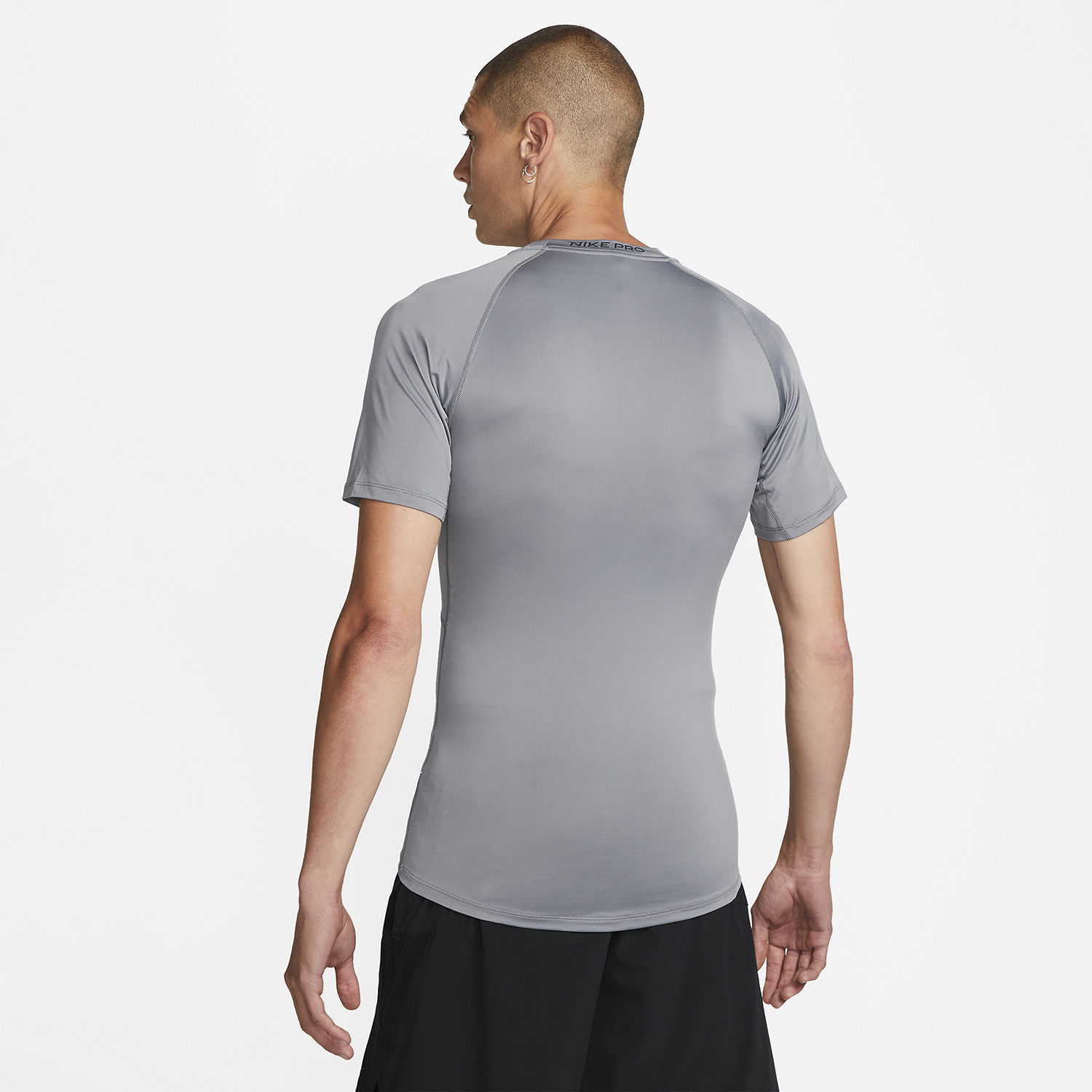 Nike Dri-FIT Logo Maglietta Smoke Grey/Black