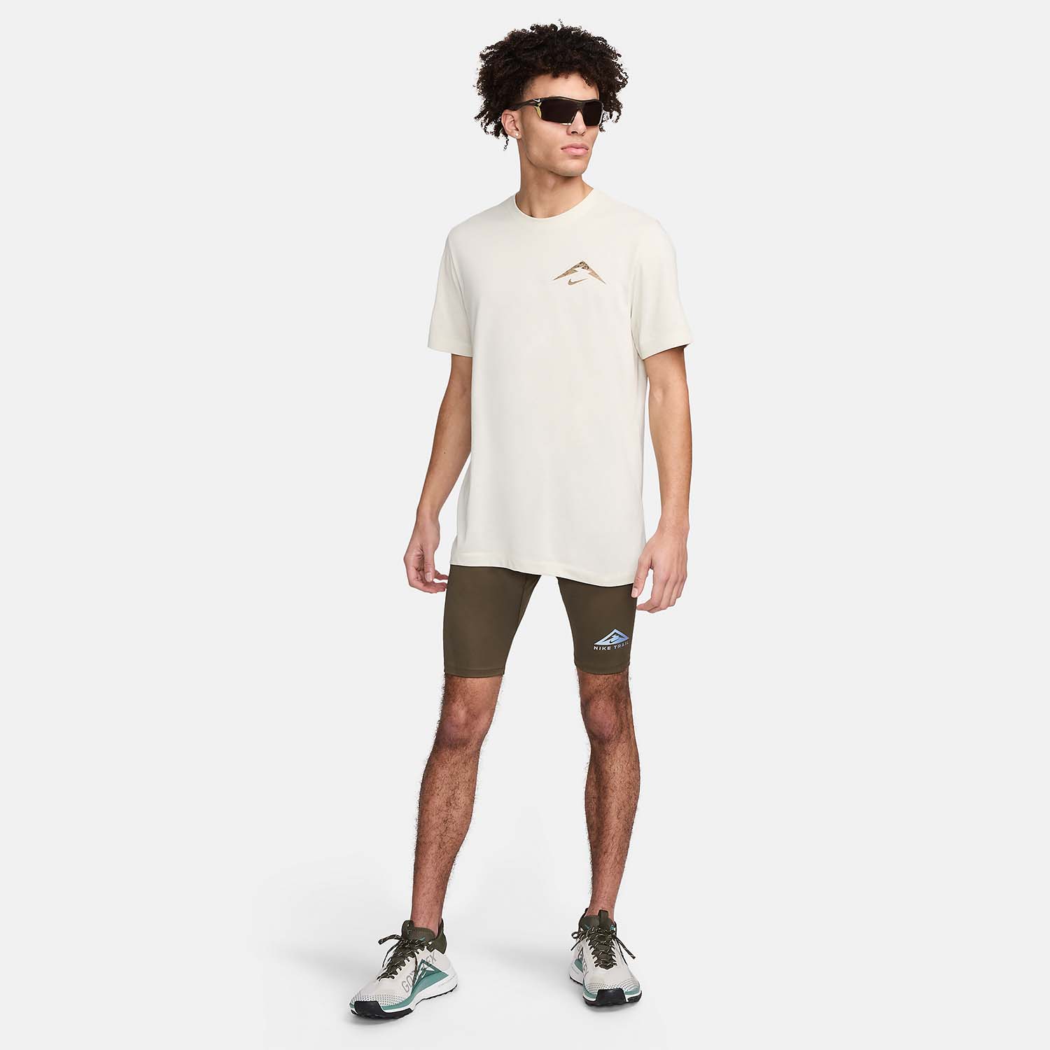 Nike Dri-FIT Trail Logo Maglietta Sea Glass