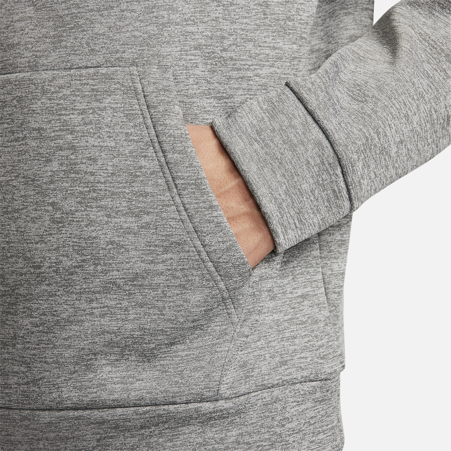 Nike Therma-FIT Crew Maglia Dark Grey Heather/Heather/Black