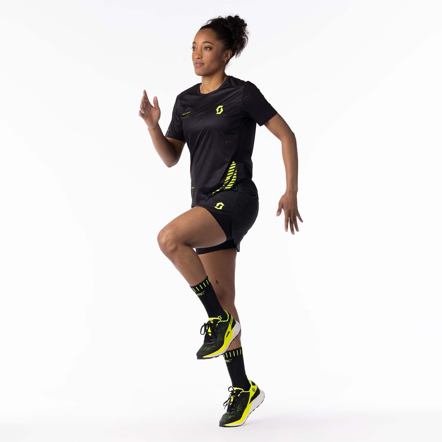 Scott RC Run Maglietta Black/Yellow