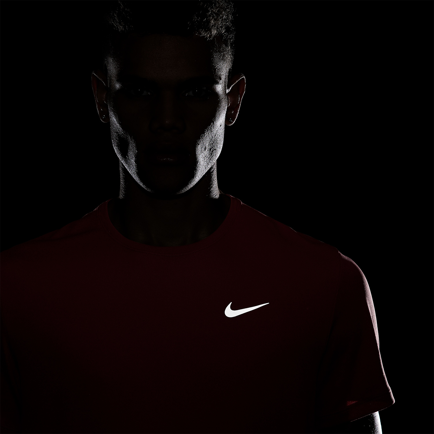 Nike Dri-FIT UV Run Division Miler Maglietta Adobe/Reflective Silver