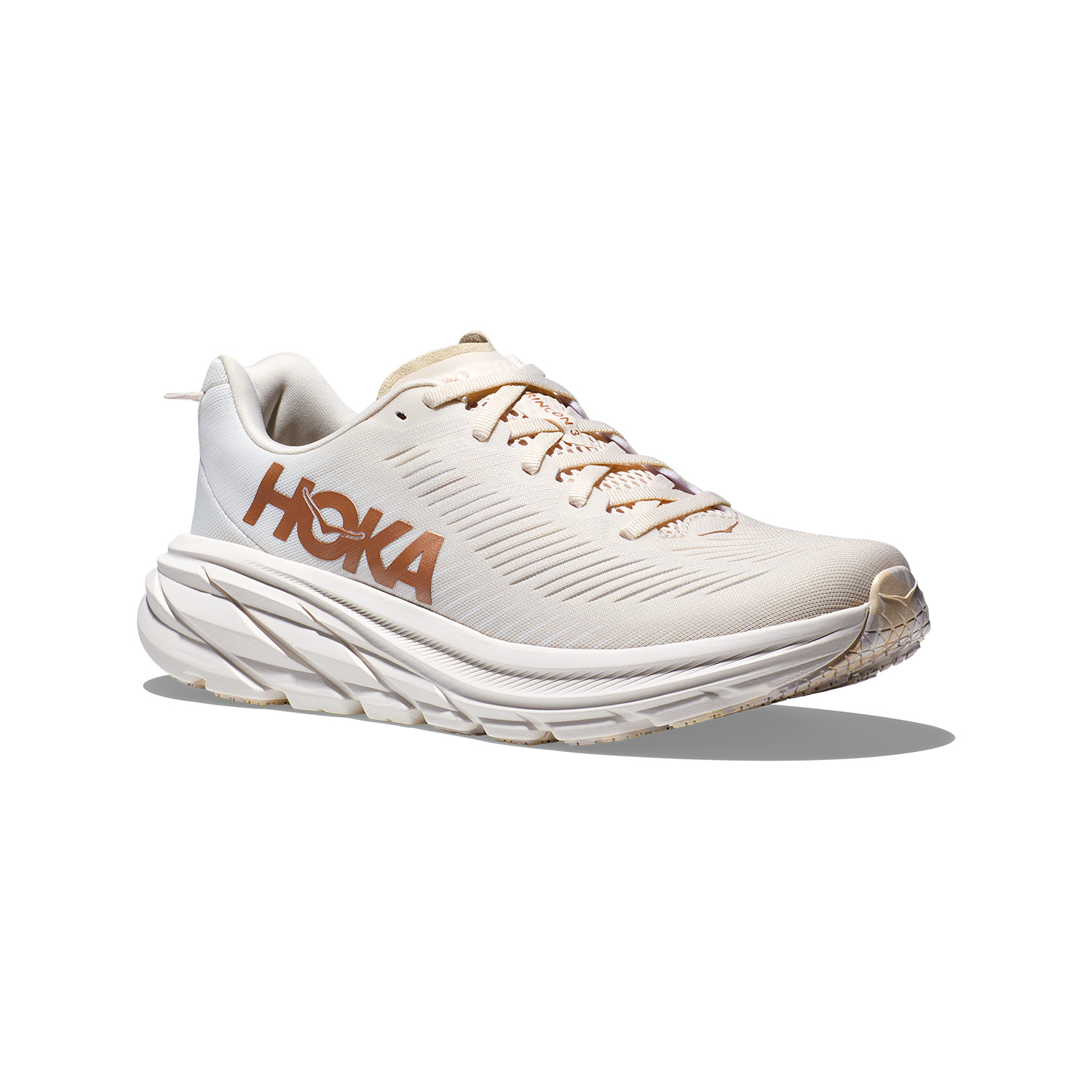 Hoka Rincon 3 Eggnog/Rose Gold