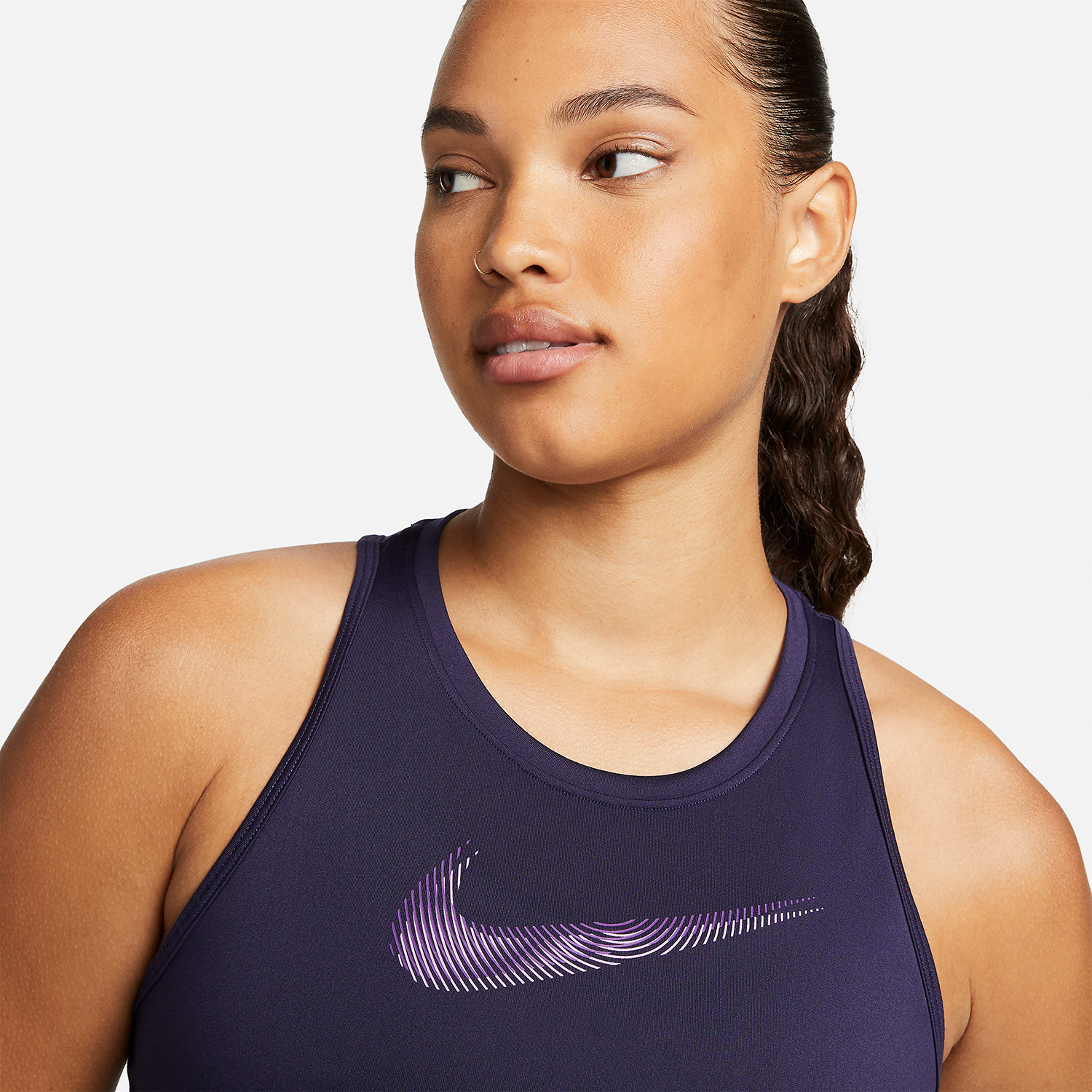 Nike Dri-FIT Swoosh Canotta Purple Ink/Disco Purple