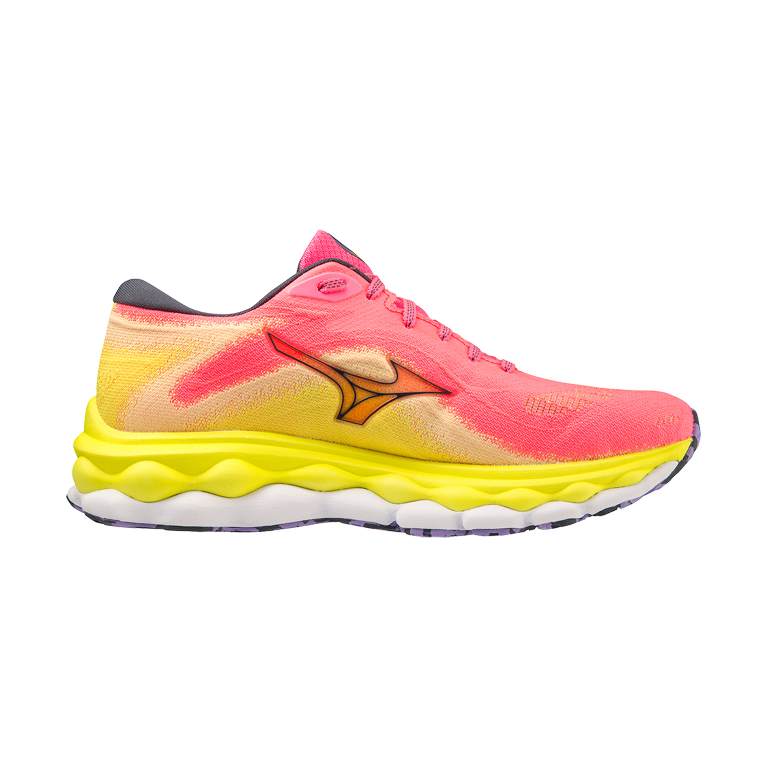 Mizuno Wave Sky 7 High Vis Pink/Ombre Blue/Bolt 2 Neon