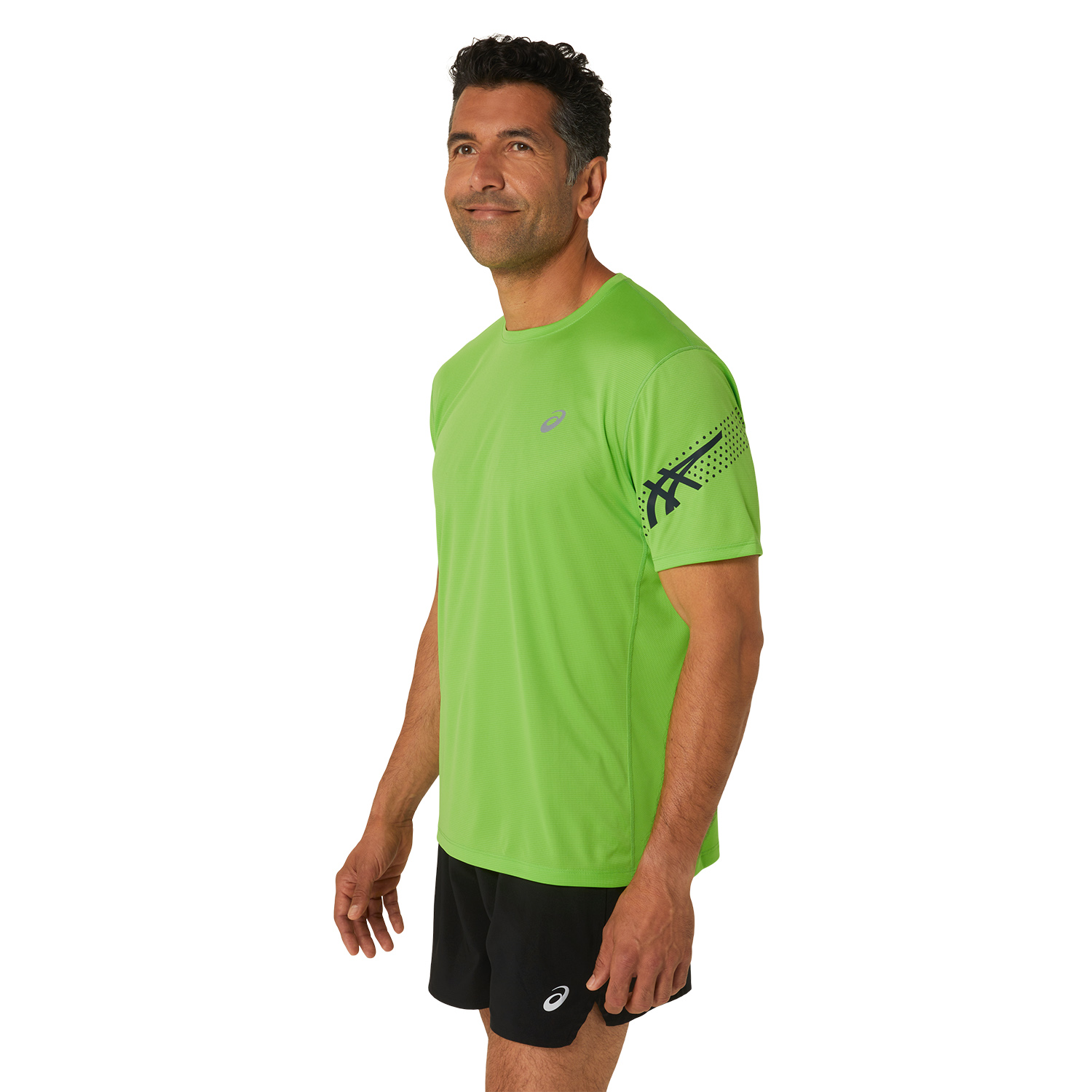 Asics Icon Maglietta Electric Lime/French Blue
