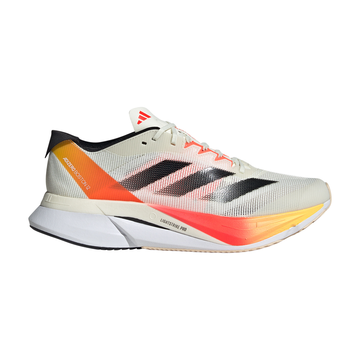 adidas adizero Boston 12 Ivory/Core Black/Solar Red