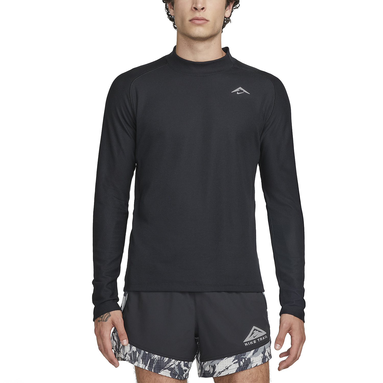 Nike Trail Dri-FIT Swoosh Maglia Black/White