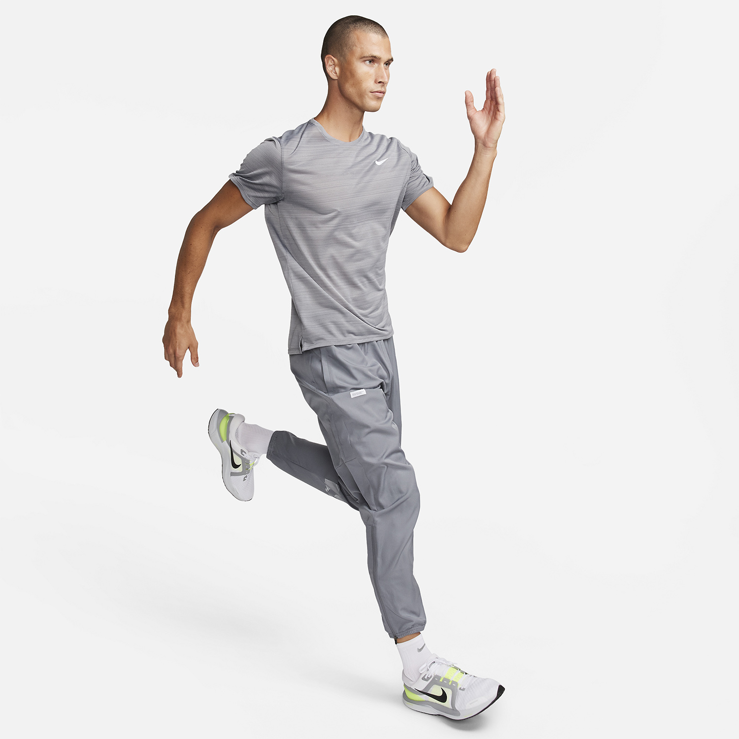 Nike Challenger Flash Pantaloni Smoke Grey/Reflective Silver