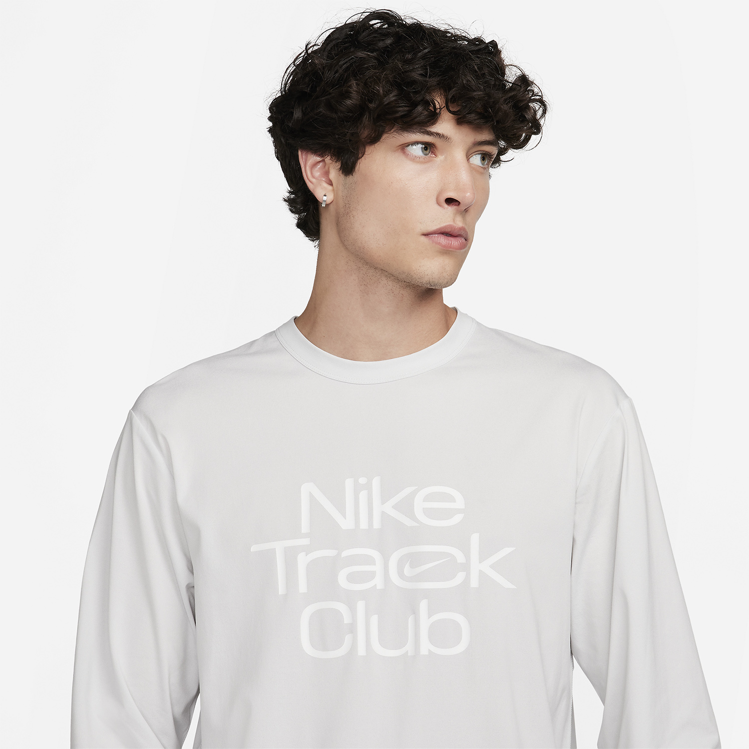 Nike Hyverse Track Club Maglia Photon Dust/Heather/Summit White