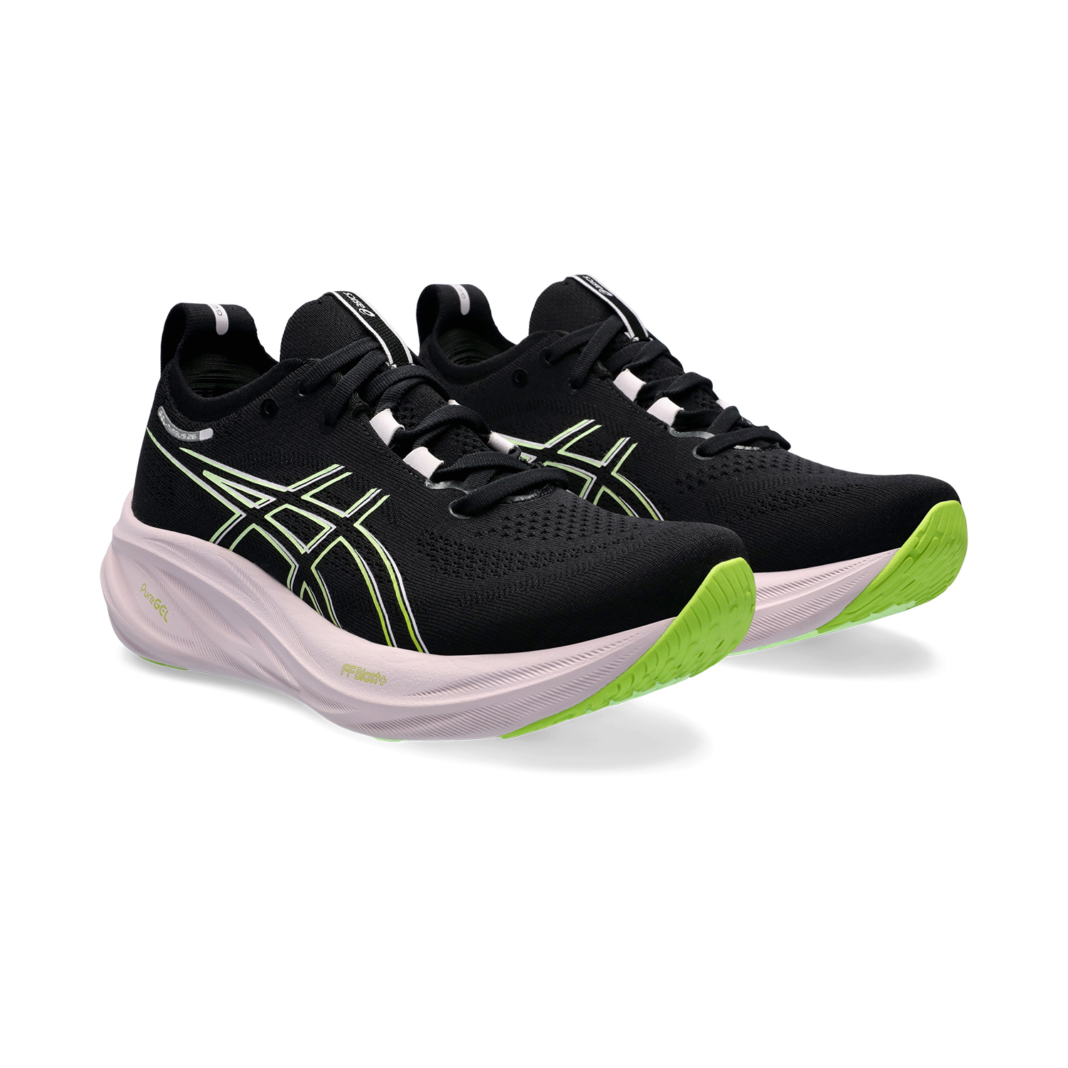 Asics Gel Nimbus 26 Black/Neon Lime