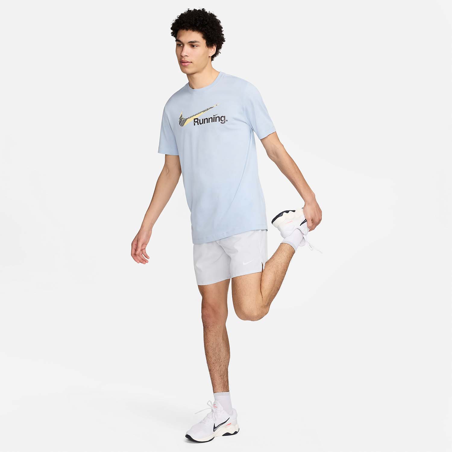 Nike Dri-FIT Swoosh Maglietta Light Armony Blue