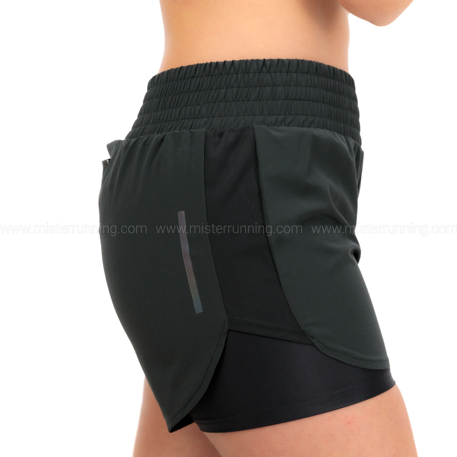 Mizuno Classic Logo 2 in 1 4.5in Pantaloncini Black