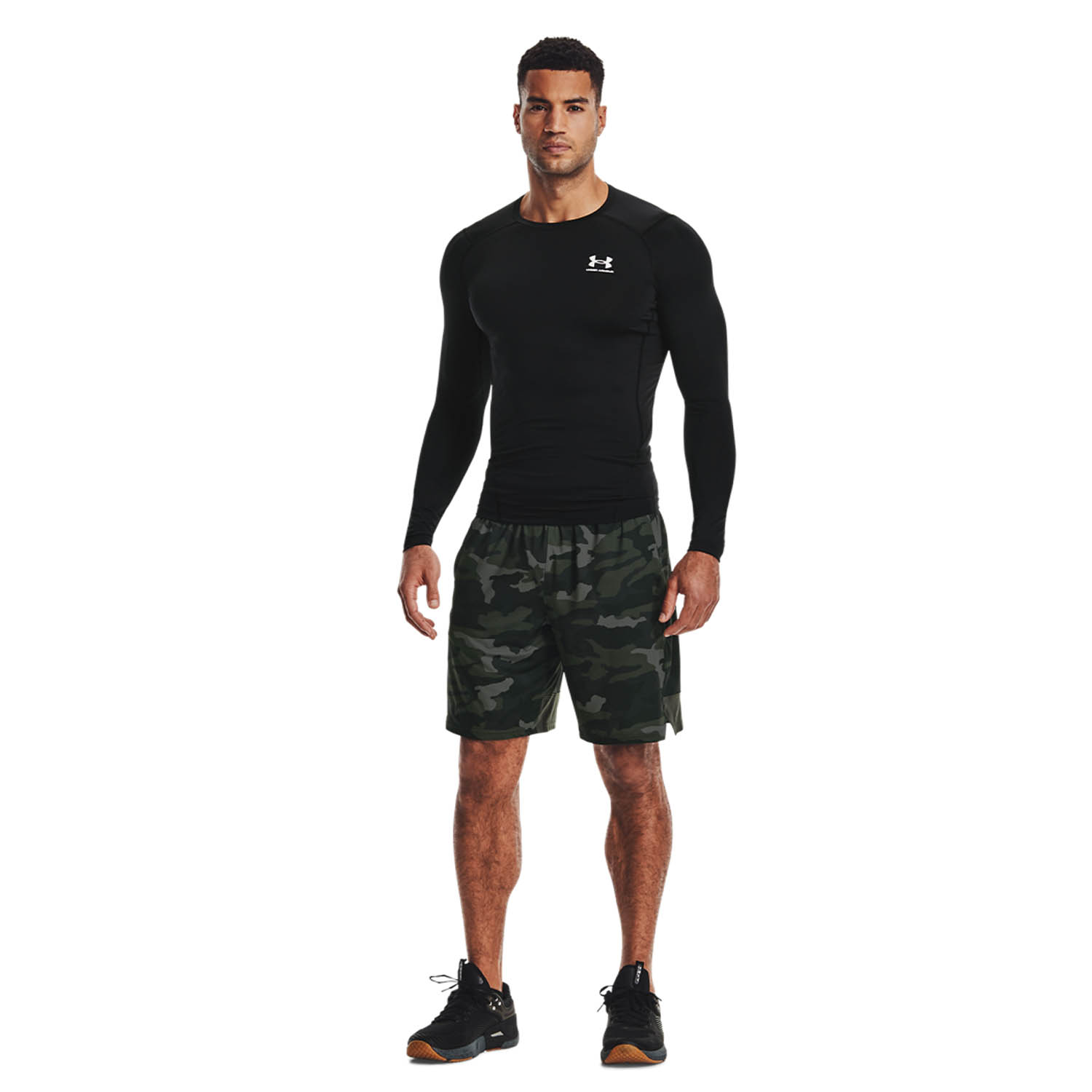 Under Armour HeatGear Compression Maglia Black/White