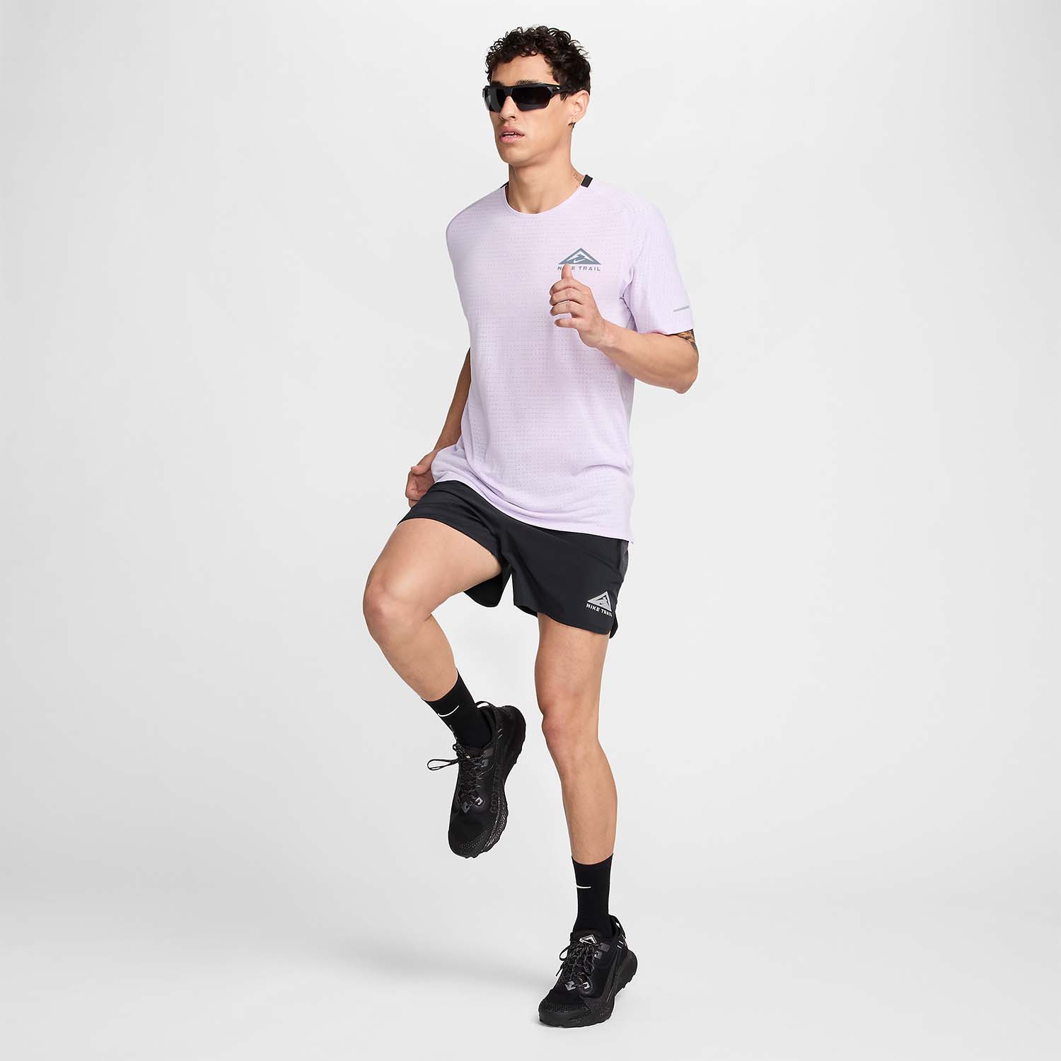 Nike Dri-FIT Solar Chase Maglietta Violet Mist/Black