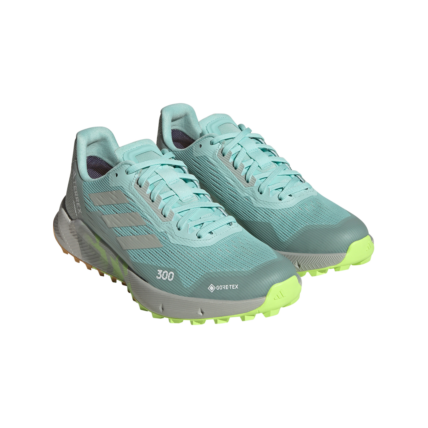 adidas Terrex Agravic Flow 2 GTX Semi Flash Aqua/Wonder Silver/Lucid Lemon