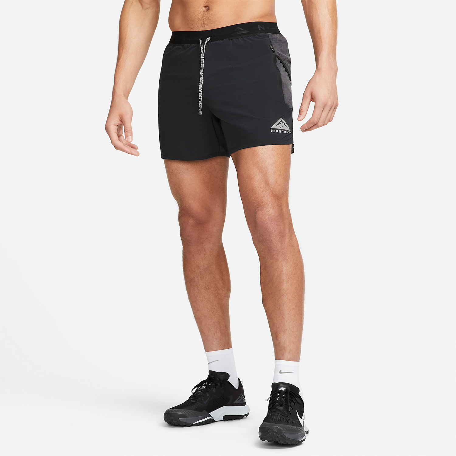 Nike Dri-FIT Second Sunrise 5in Pantaloncini Black/Dark Smoke Grey/White