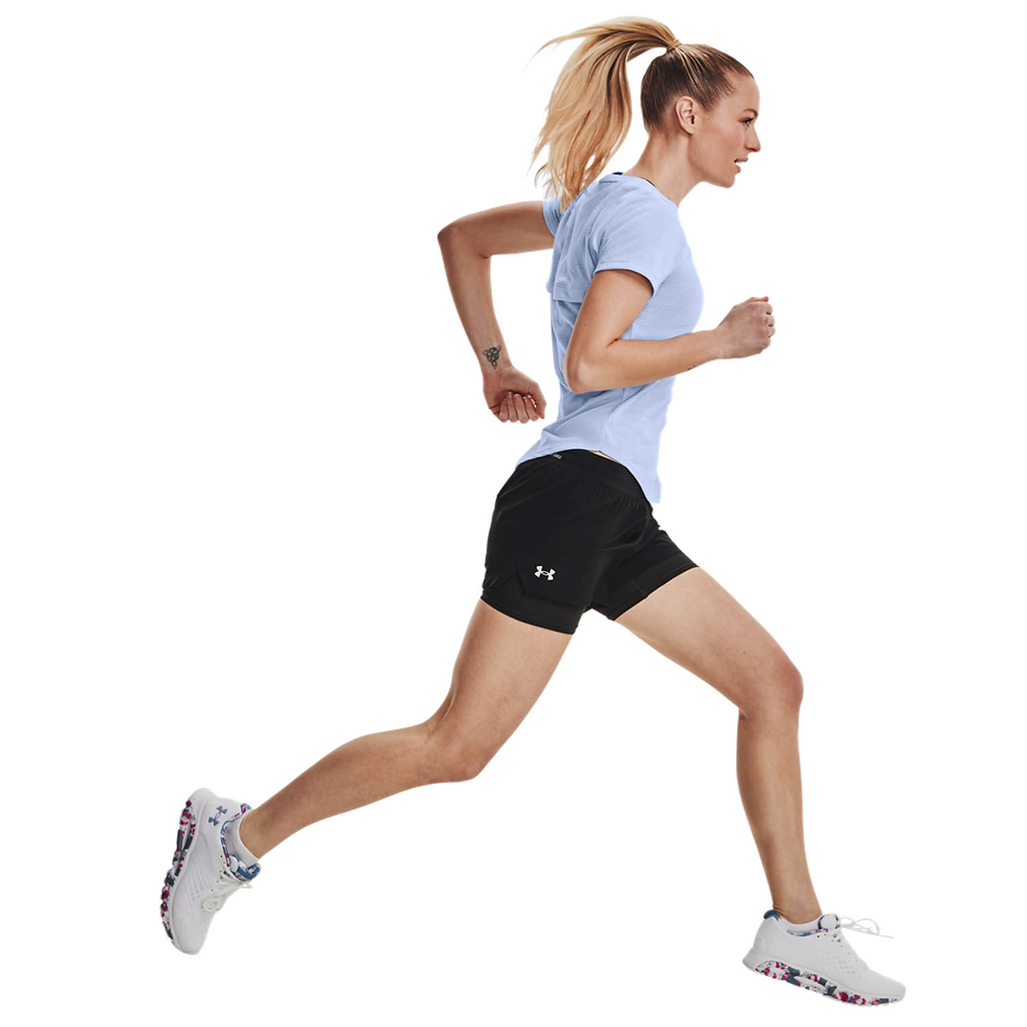 Under Armour IsoChill 2 in 1 3in Pantaloncini Black/Reflective