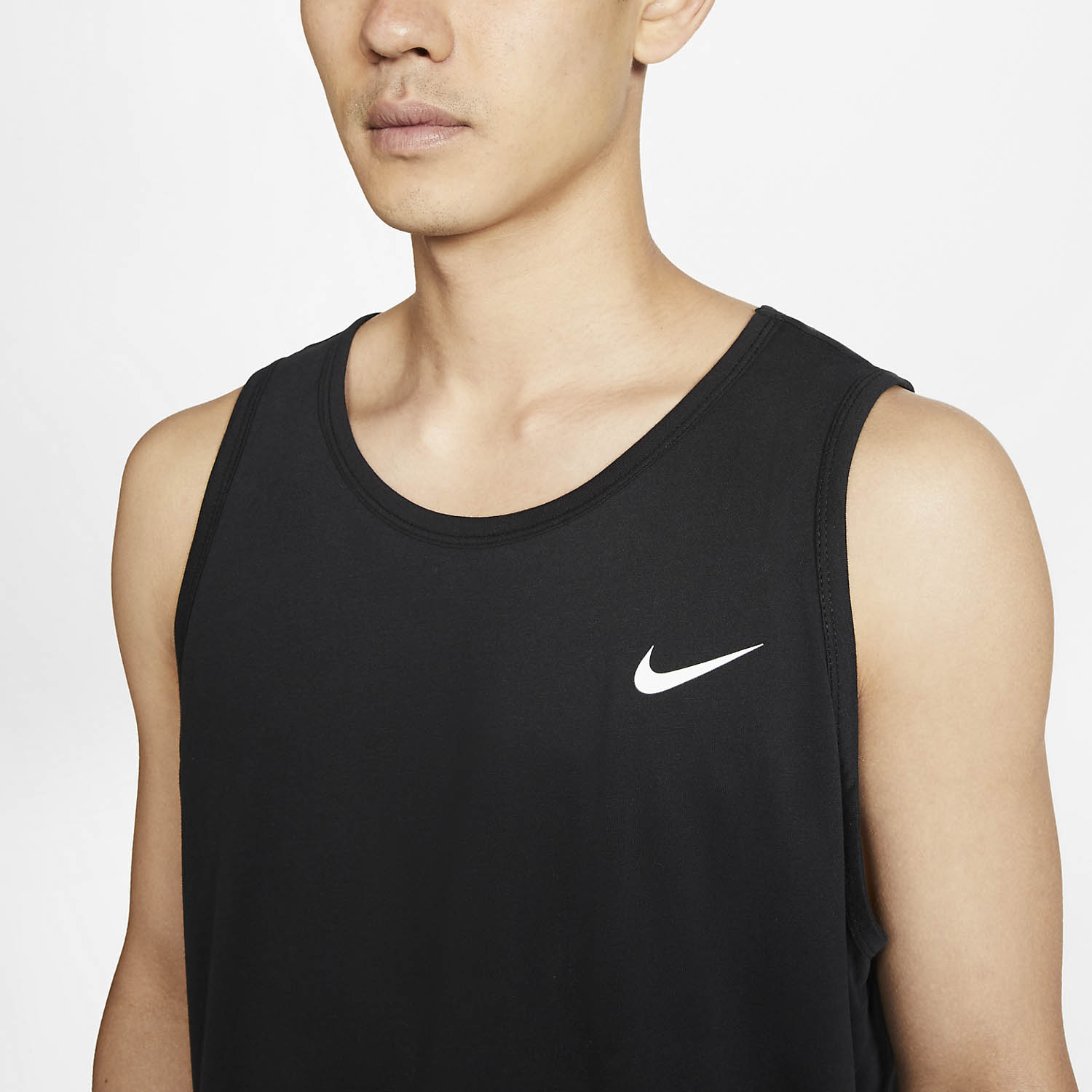 Nike Solid Dri-FIT Canotta Black/White