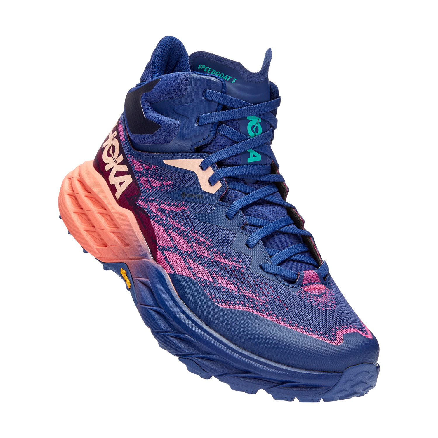 Hoka Speedgoat 5 Mid GTX Bellwether Blue/Camellia