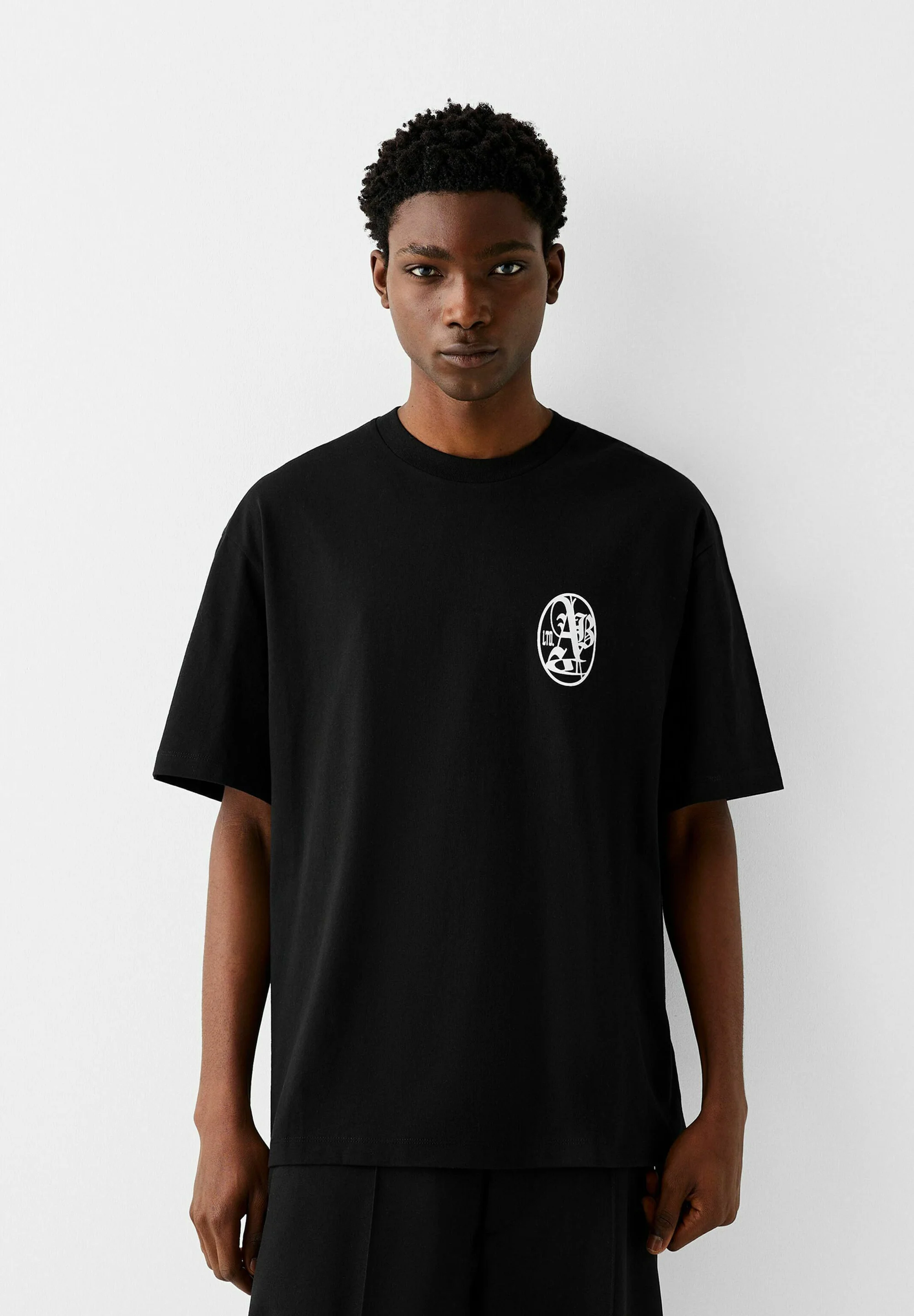 Bershka SHORT SLEEVE BOXY-FIT - T-shirt con stampa