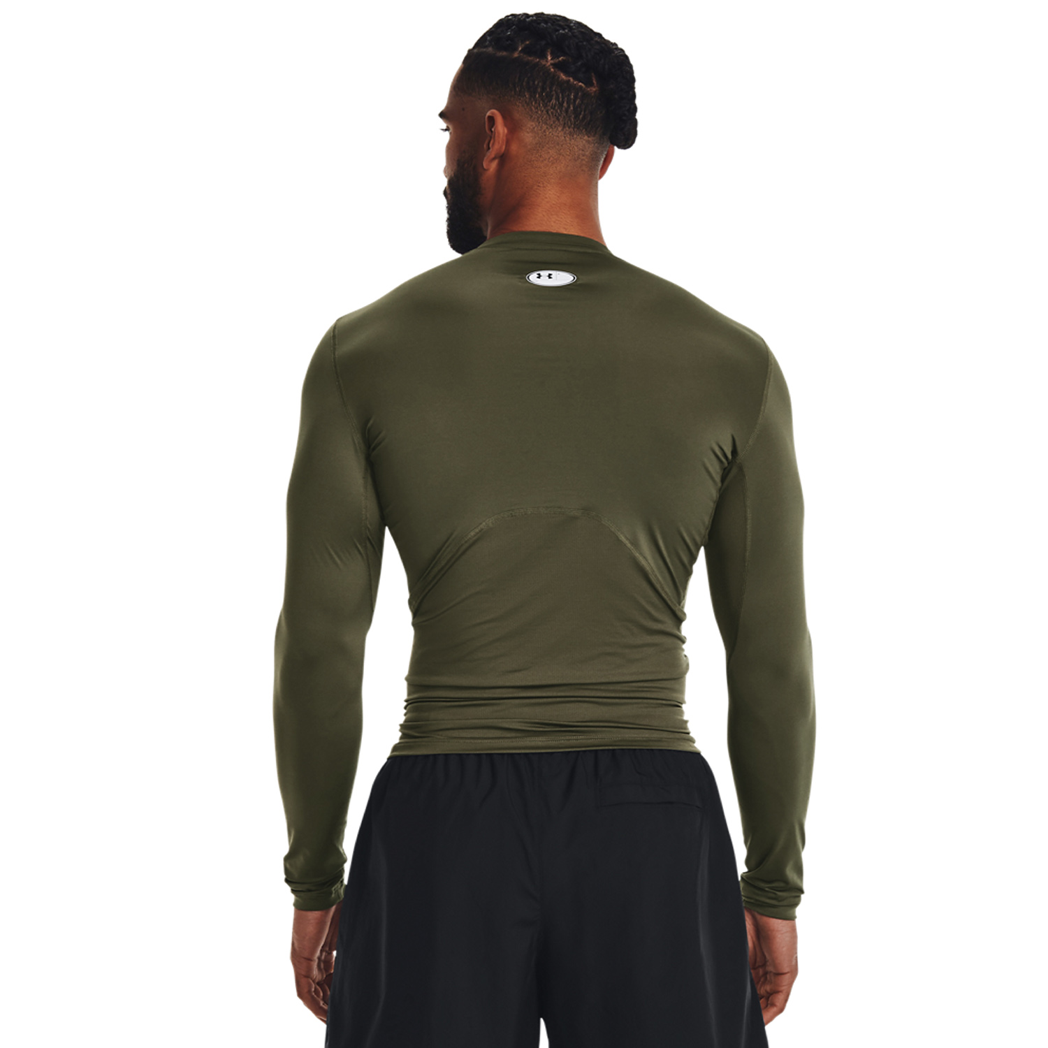 Under Armour HeatGear Compression Maglia Marine OD Green/White